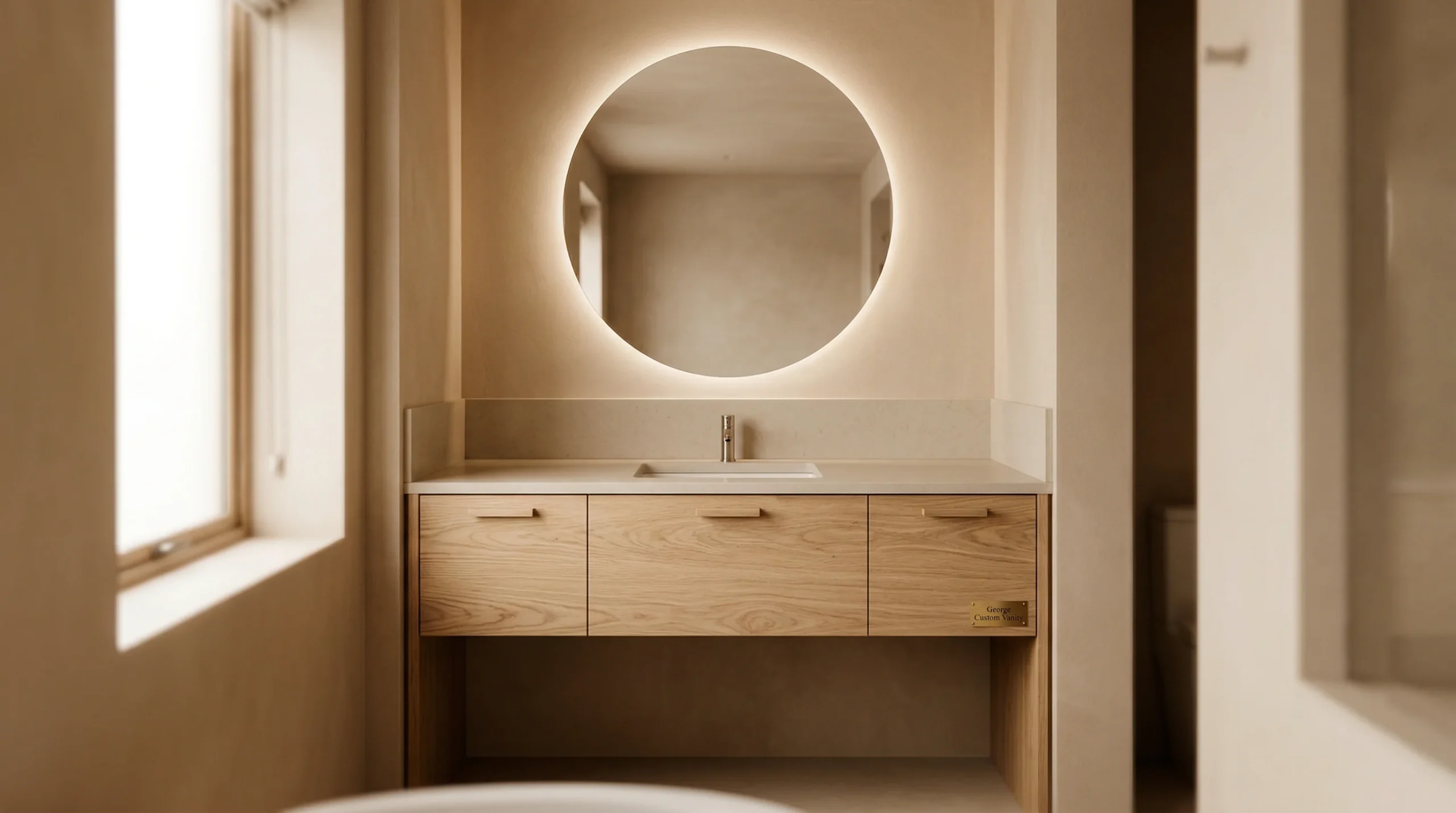 Custom bathroom vanity sizes matching architectural drawings for hotel projects