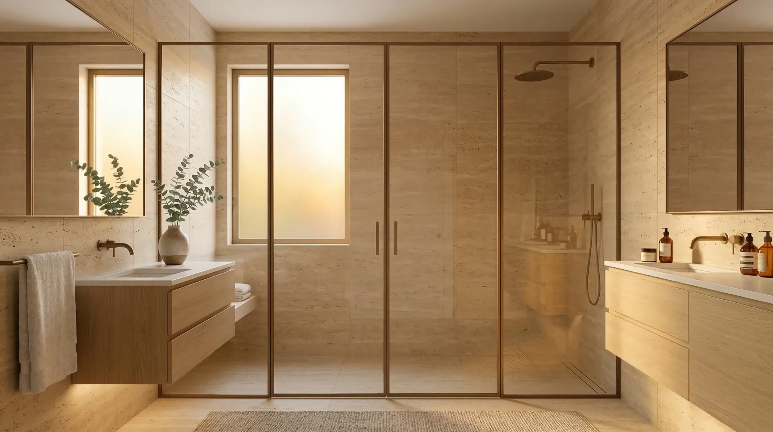 Durable custom framed shower doors for multi-family and urban apartments