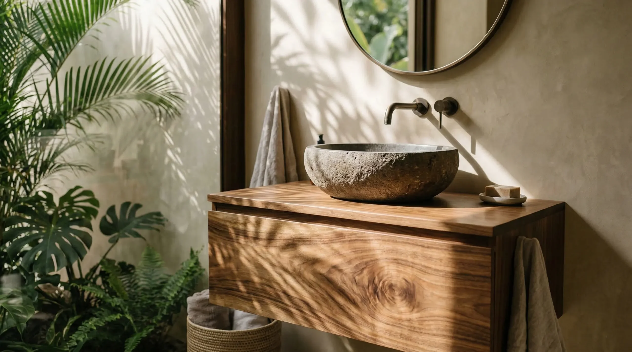 walnut bathroom vanity 30