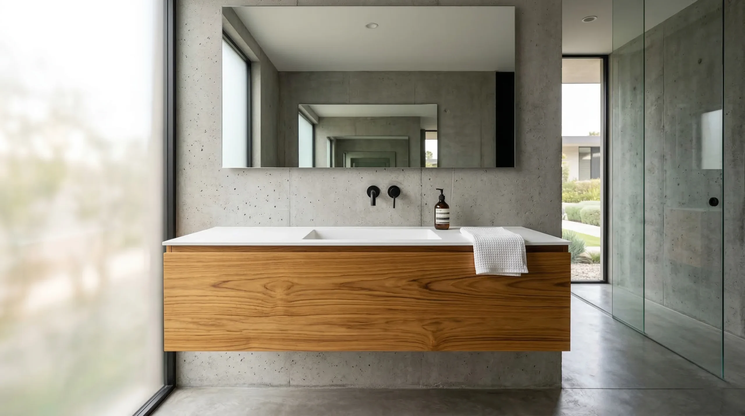 teak bathroom vanity 36