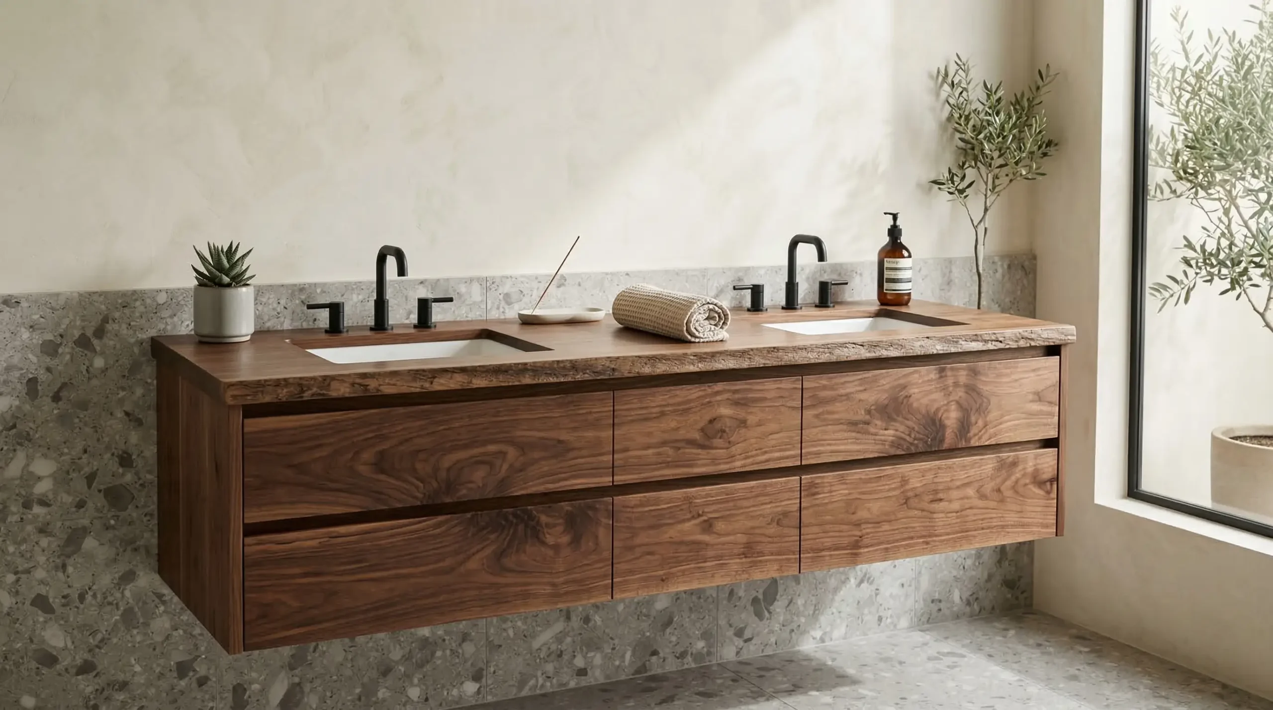 Wholesale modern wooden bathroom vanity