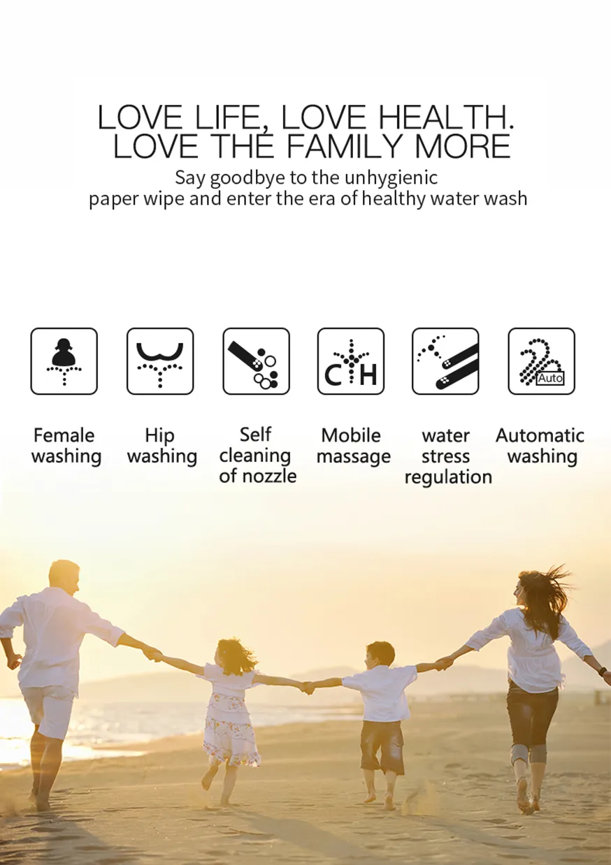 luxury floor-mounted smart toilet with multiple cleaning methods for hotel