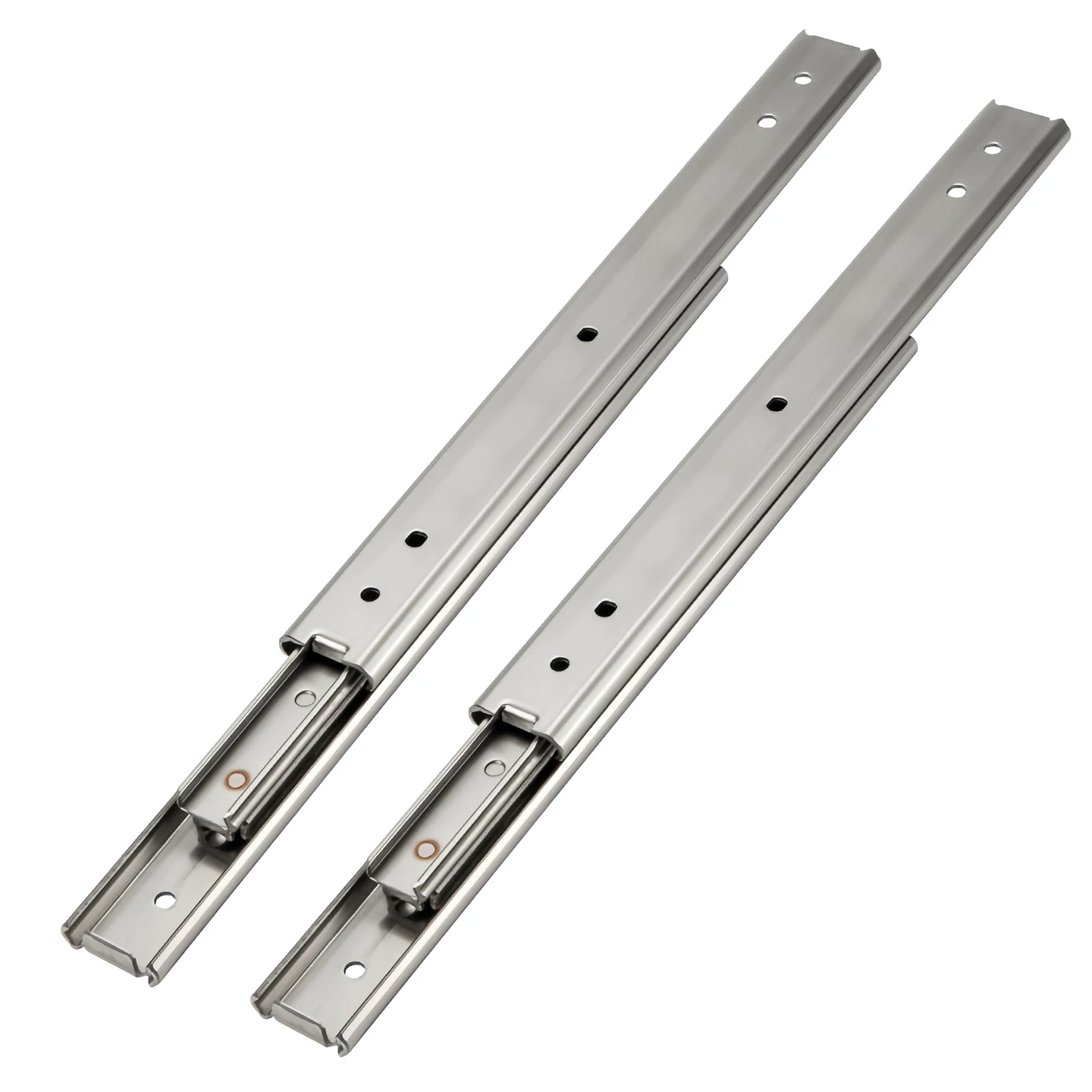 Precision undermount drawer slides for custom apartment bathroom vanities