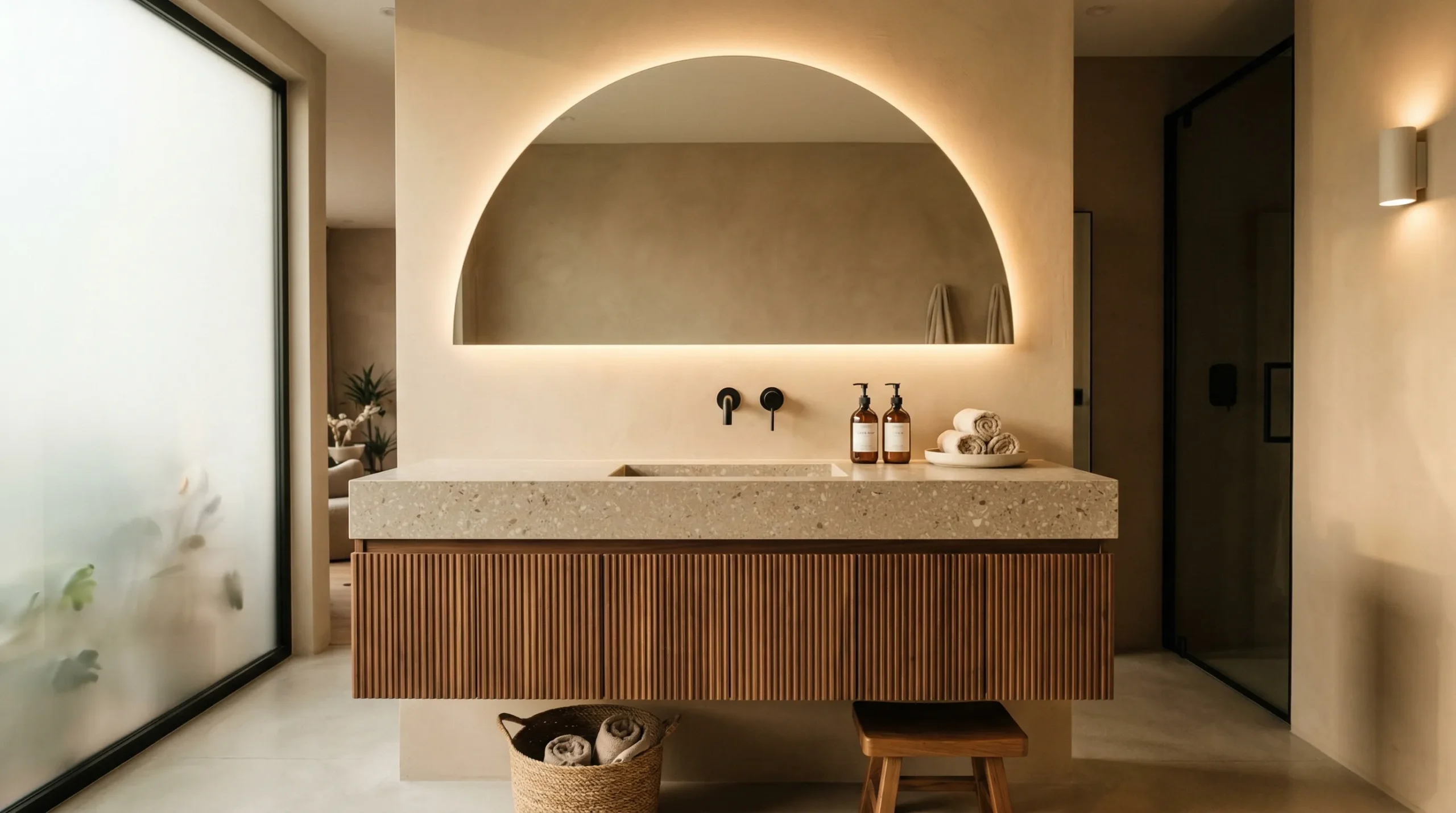 Custom Hospitality Bathroom Vanity Units for resorts and apartments