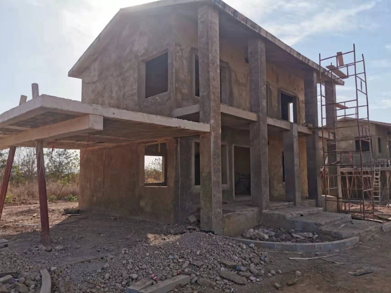 Villa construction exterior 1