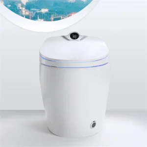 Q10 Floor-mounted Touchless Smart Toilet with Foot Sensor Control and Night Light