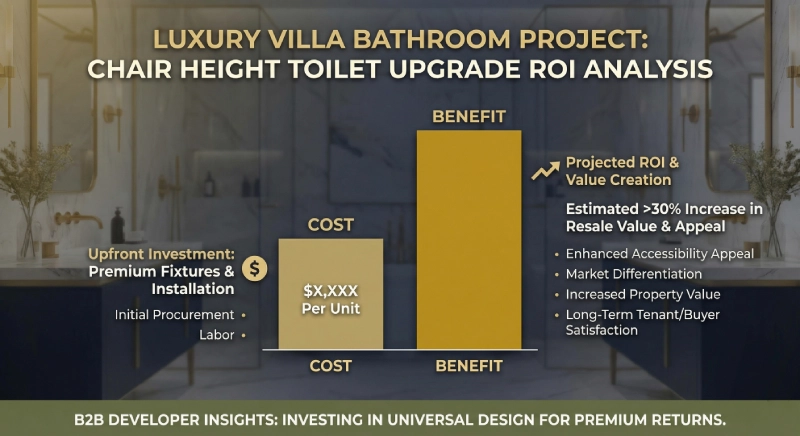 Luxury villa project ROI for chair height toilet upgrade
