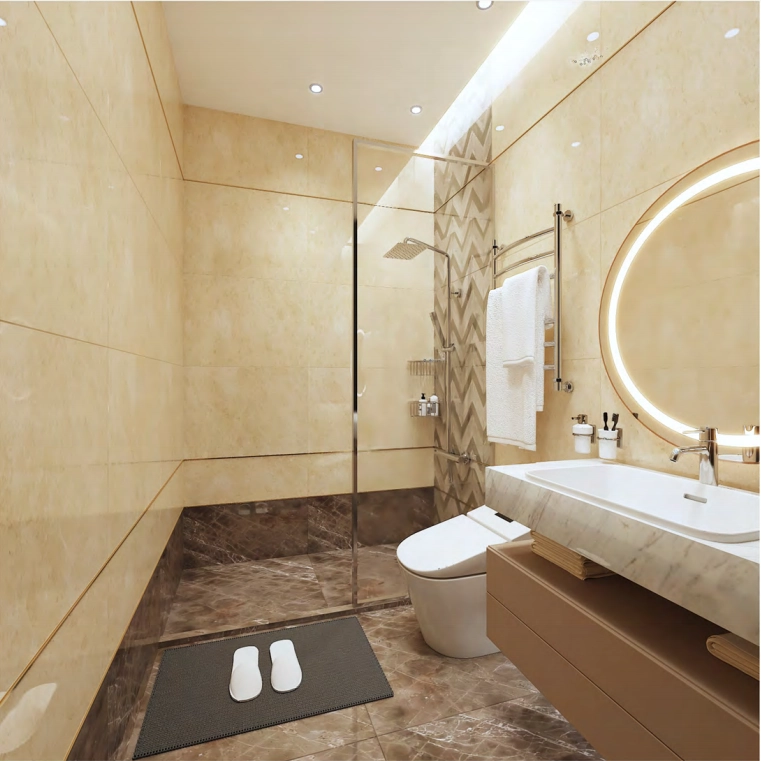 Minimalist Guest Bathroom