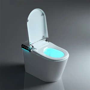 commercial seamless smart toilet with auto-open cover for hotel