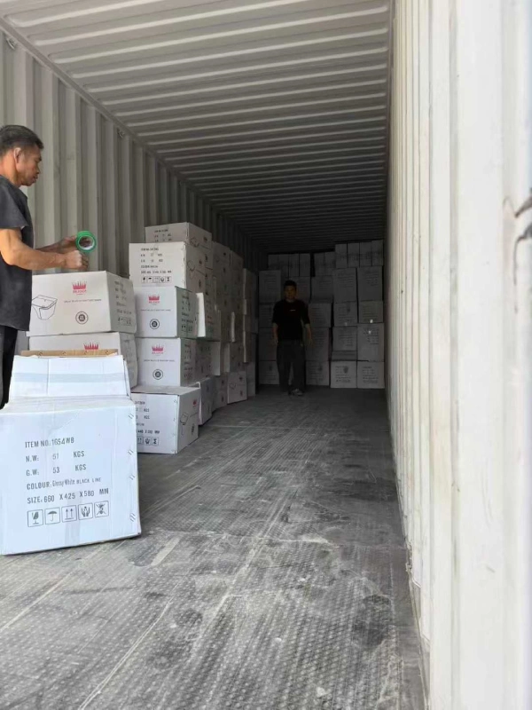 Room-specific labeling and palletized packaging to speed up hotel FF&E on-site installation.