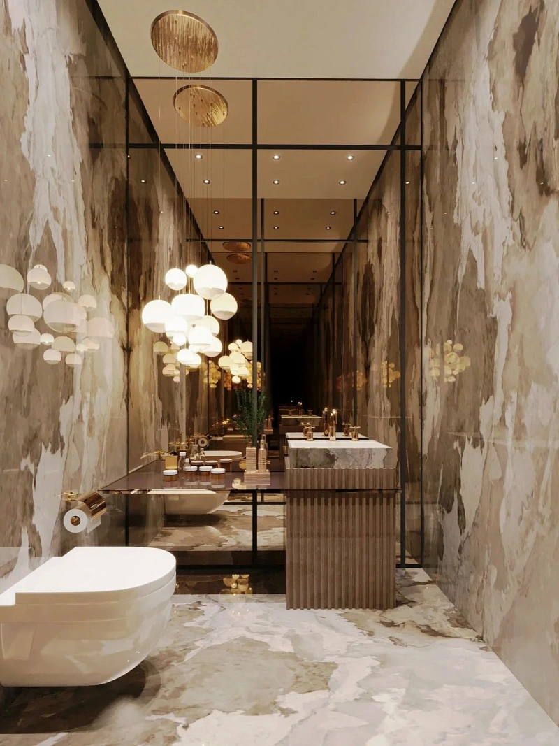 luxury villa bathroom project example