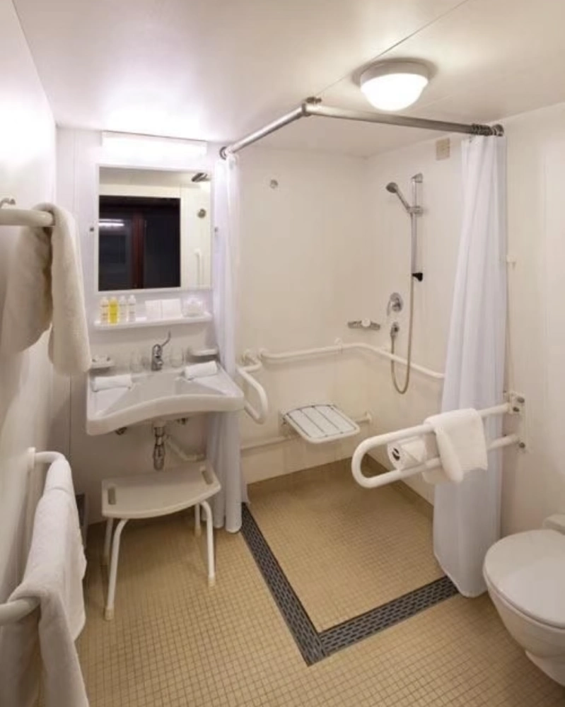 SBC compliant hospital grab bars for Jeddah project by George Sanitary Ware Manufacturer