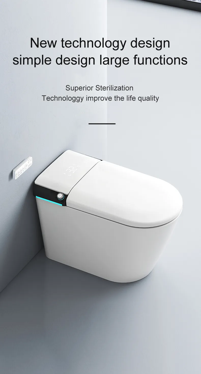 U1 Seamless Bathroom and WC Smart Toilet with Aromatherapy System and Heated Seat for Commercial Project
