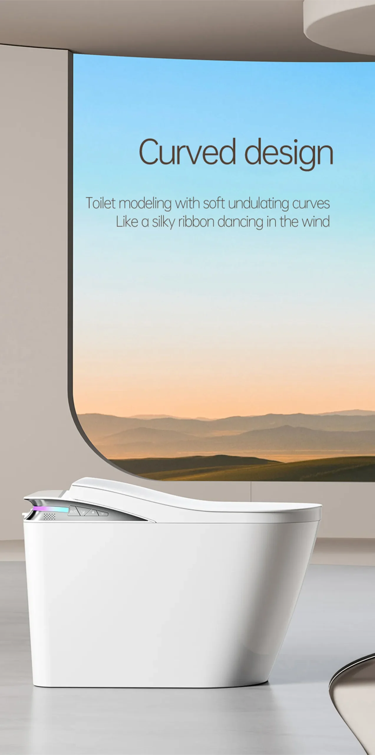 K2 Freestanding Smart Toilet with Built-in Tank and Thermostatic Seat 8
