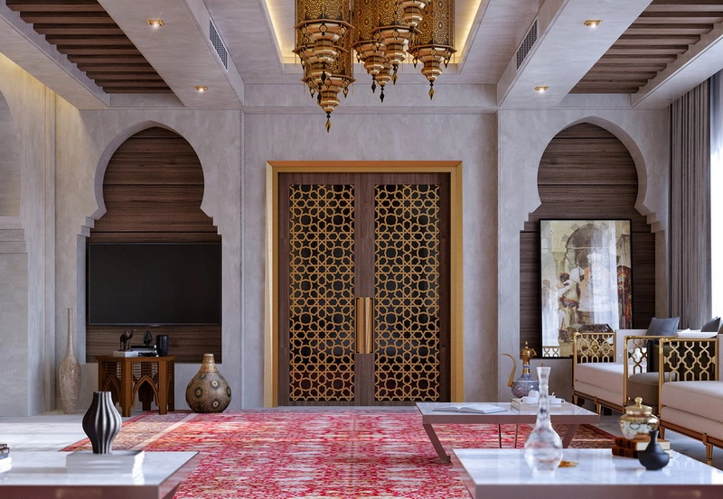 Luxury Villa Bathroom Overview Qatar Project