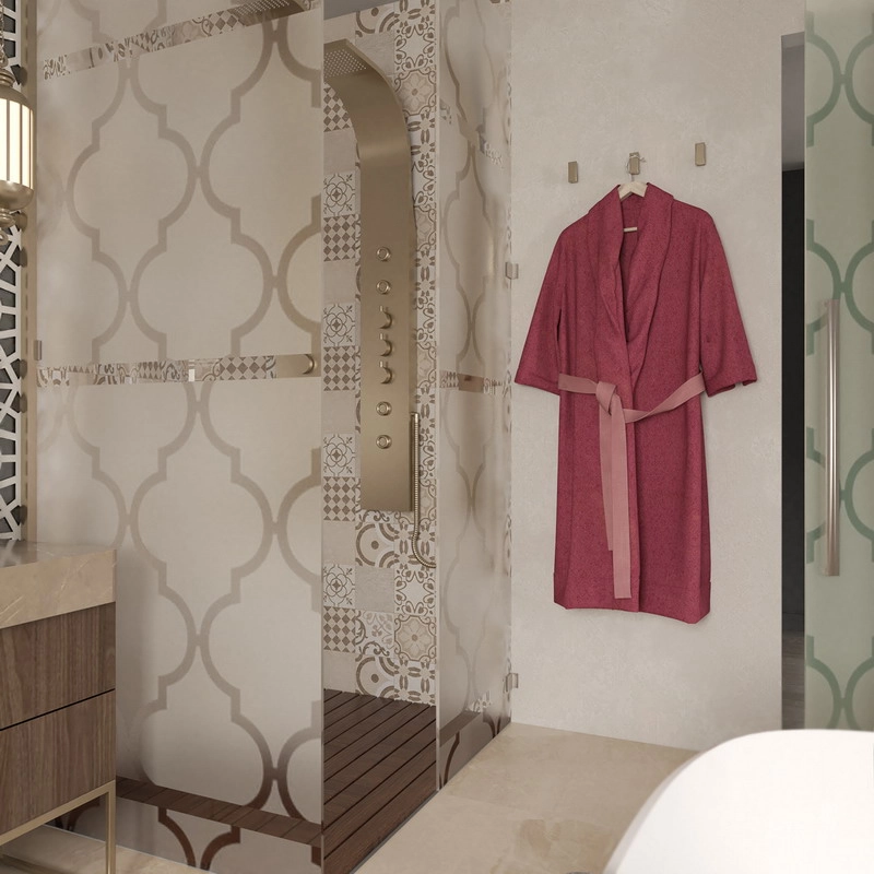 Luxury villa bathroom interior Qatar Villa project