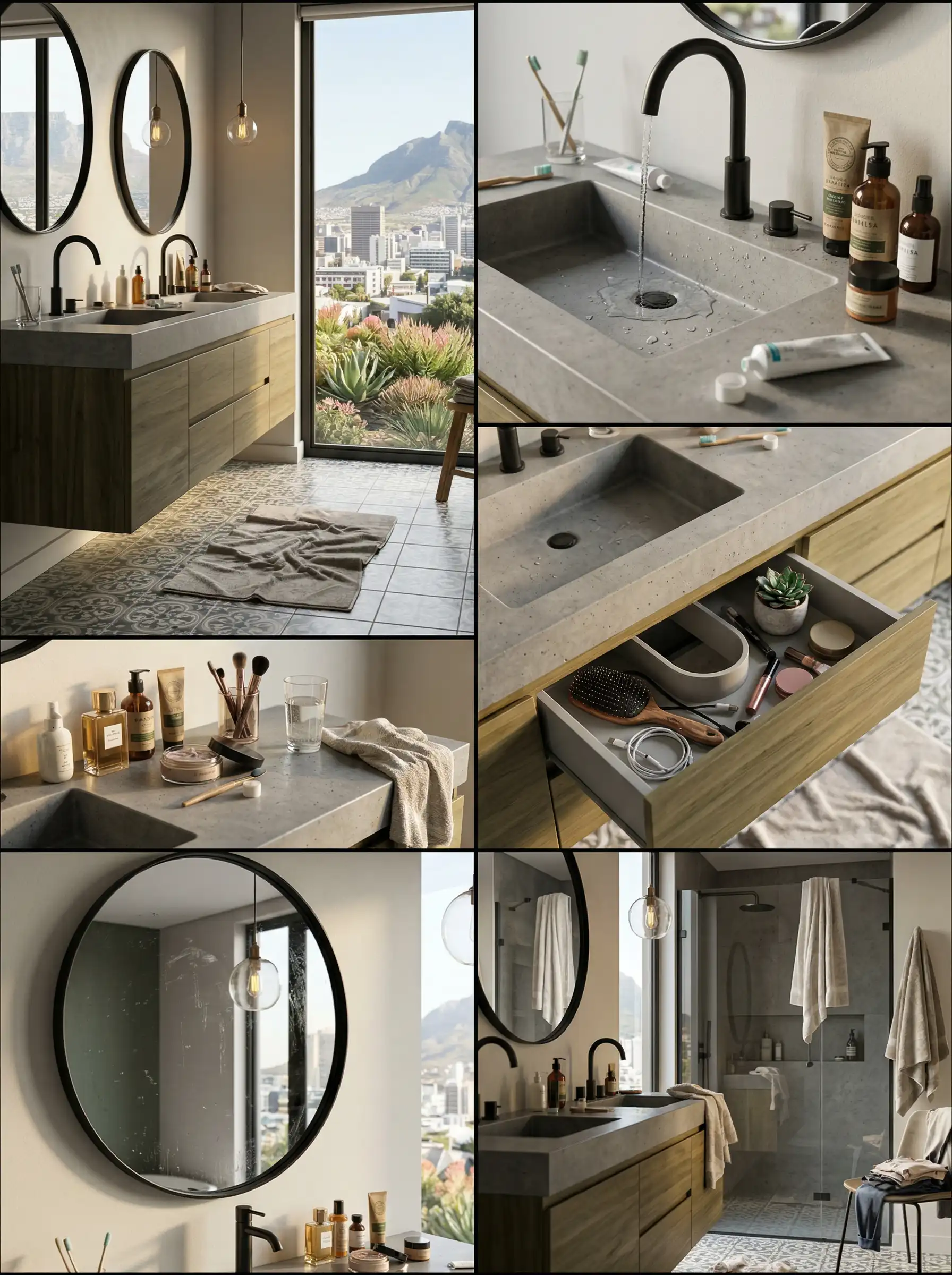 South Africa Modern Bathroom Vanity Apartment