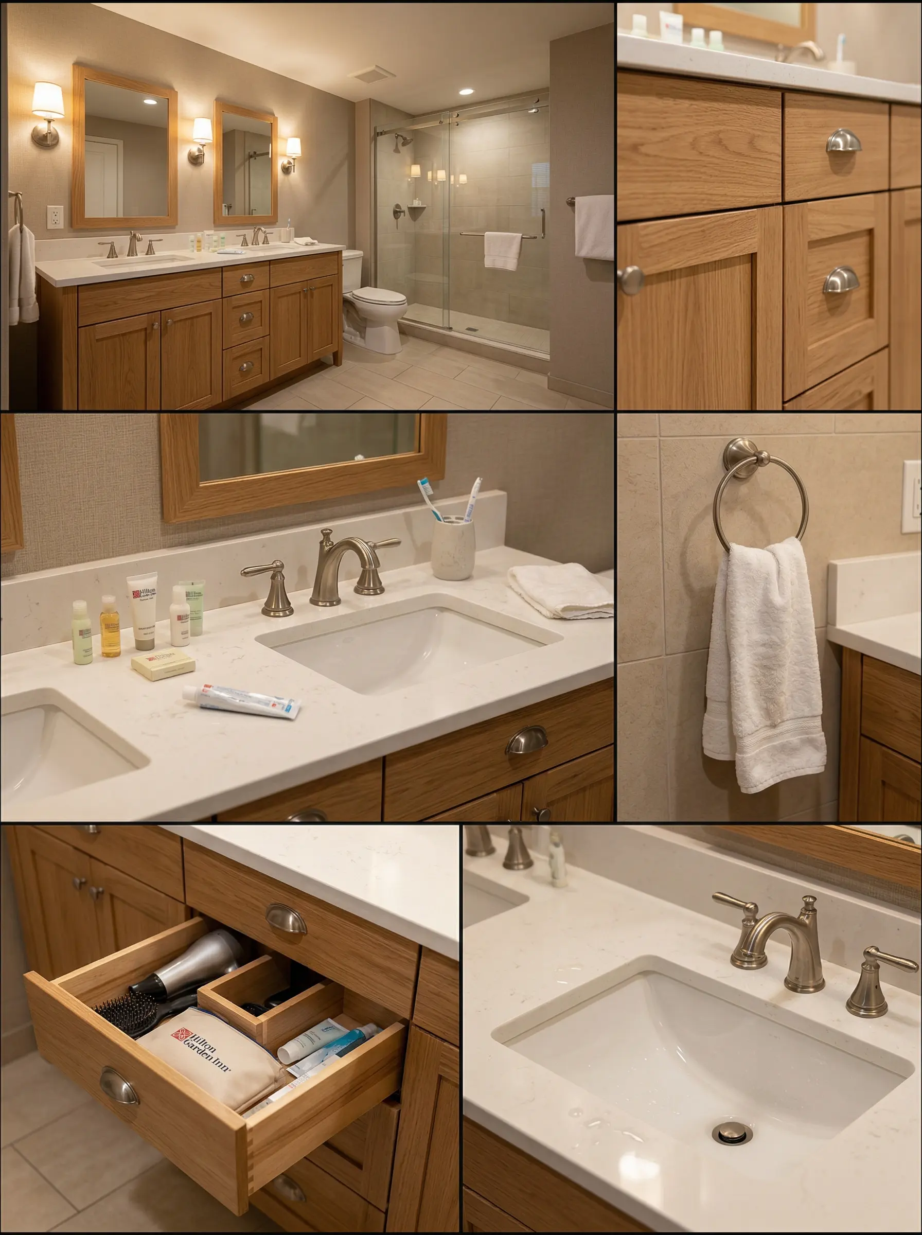 Hilton Garden Inn - Solid Wood American Vanity Supply by George