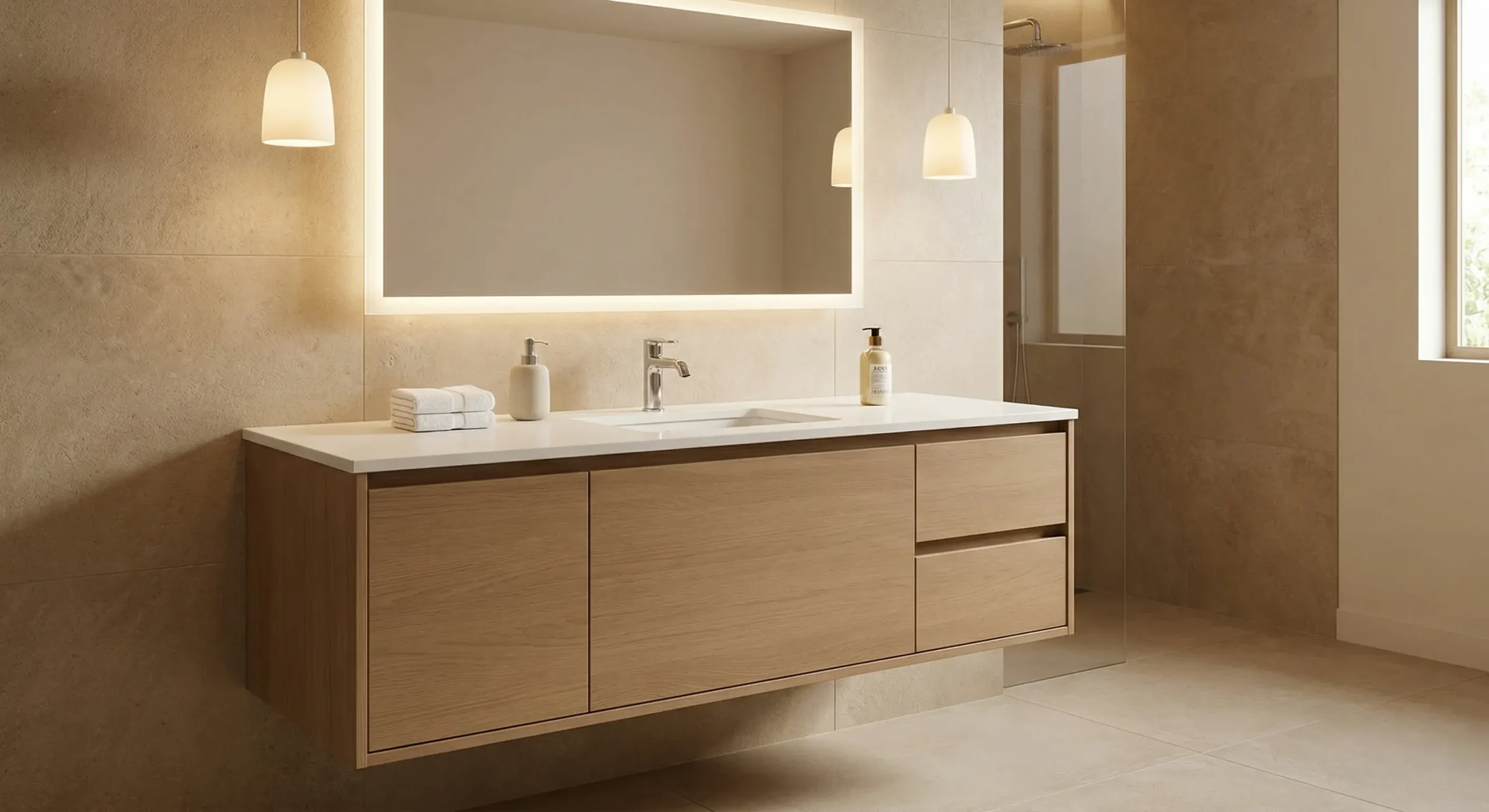 North American ADA compliant and CUPC certified hotel bathroom vanities