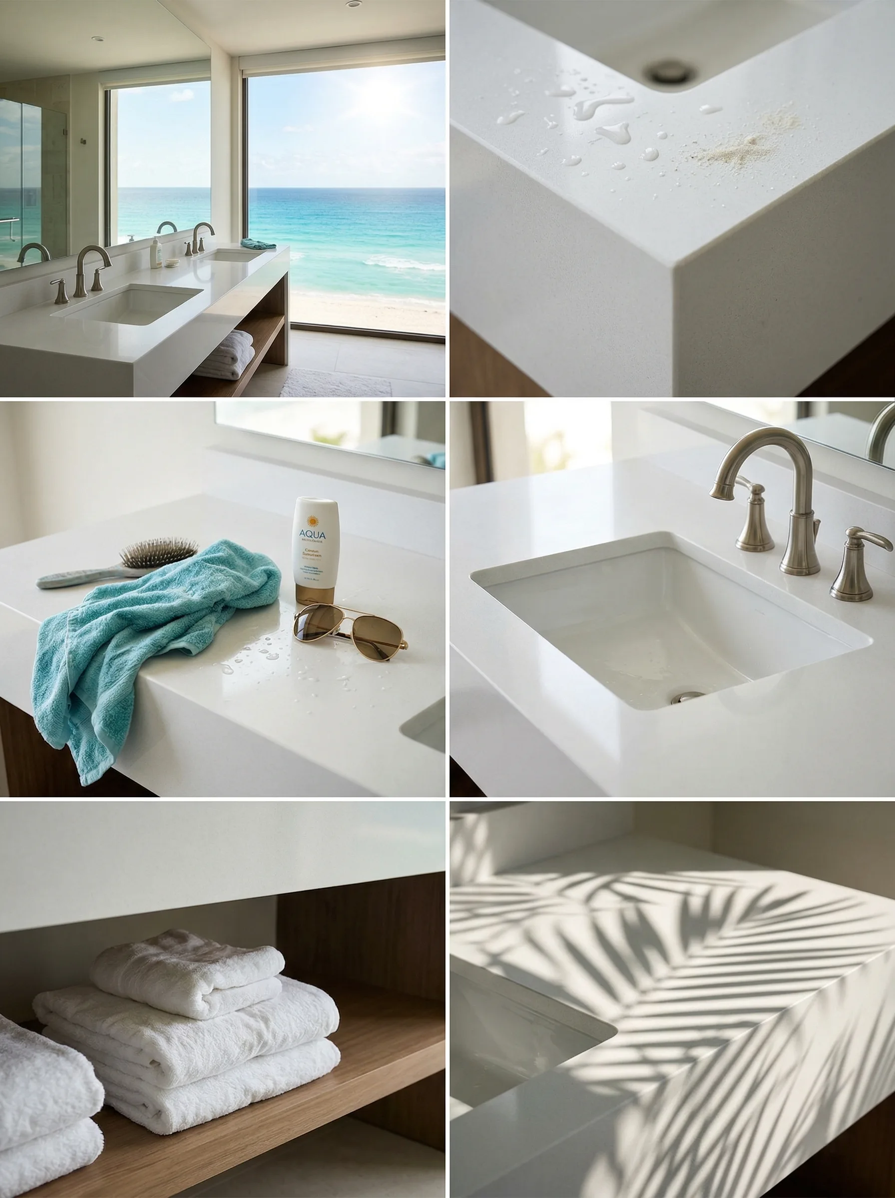 Cancun Beach Resort - Heavy-Duty Quartz Vanity Tops