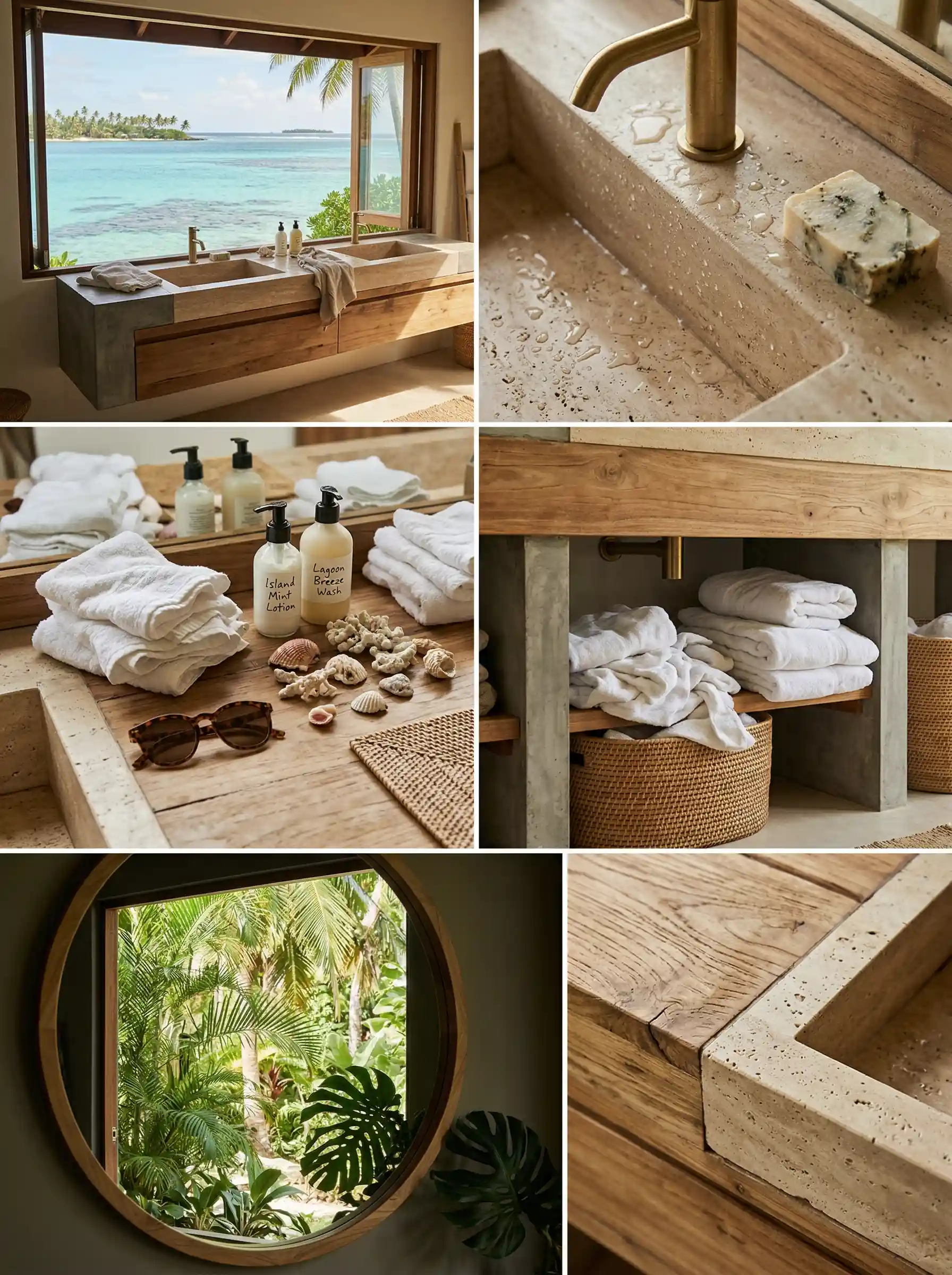 Island Escape Resort - Integrated Sink & Vanity Sets