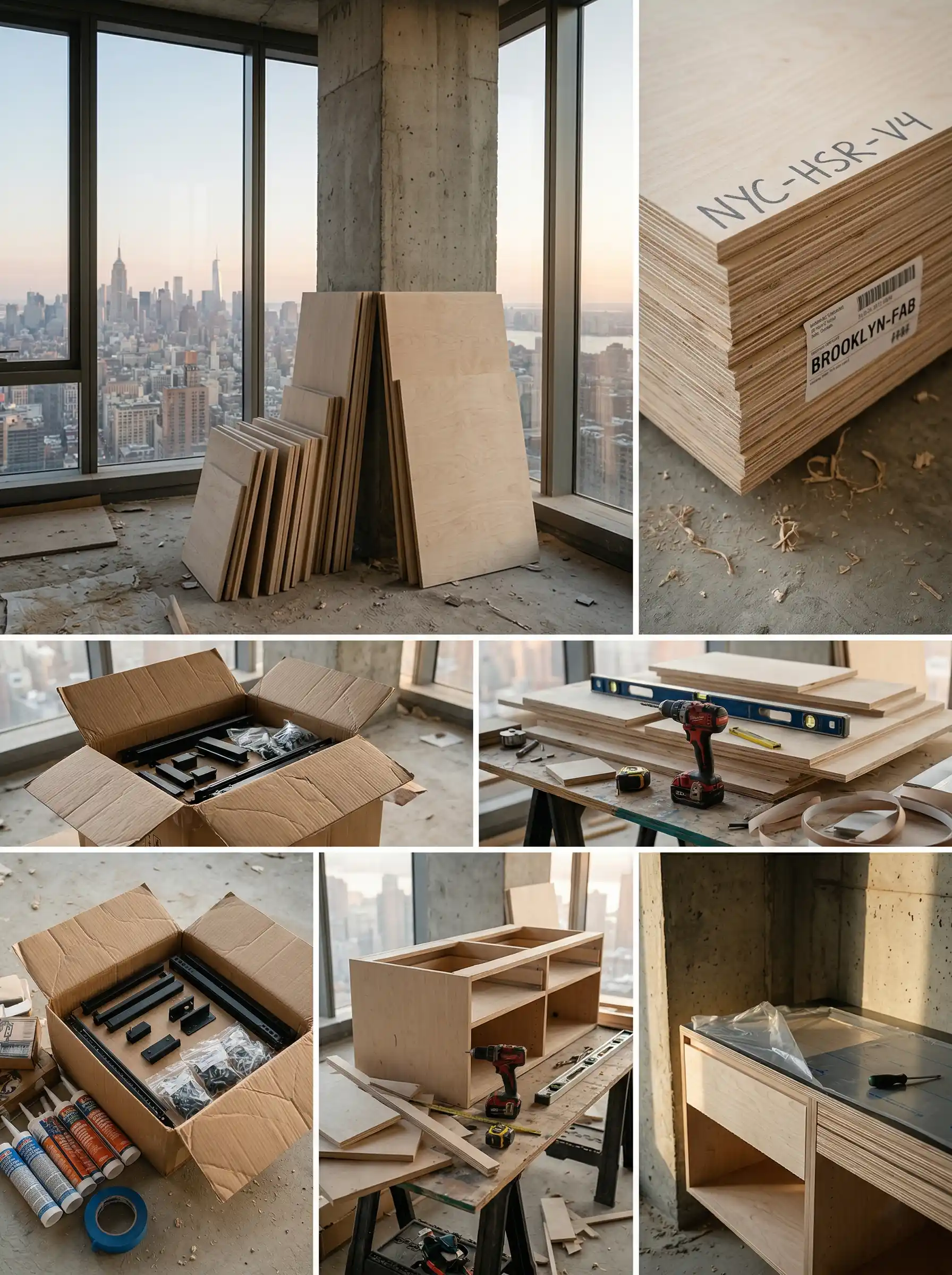 New York City High-Rise - Modern Plywood Vanity Supply