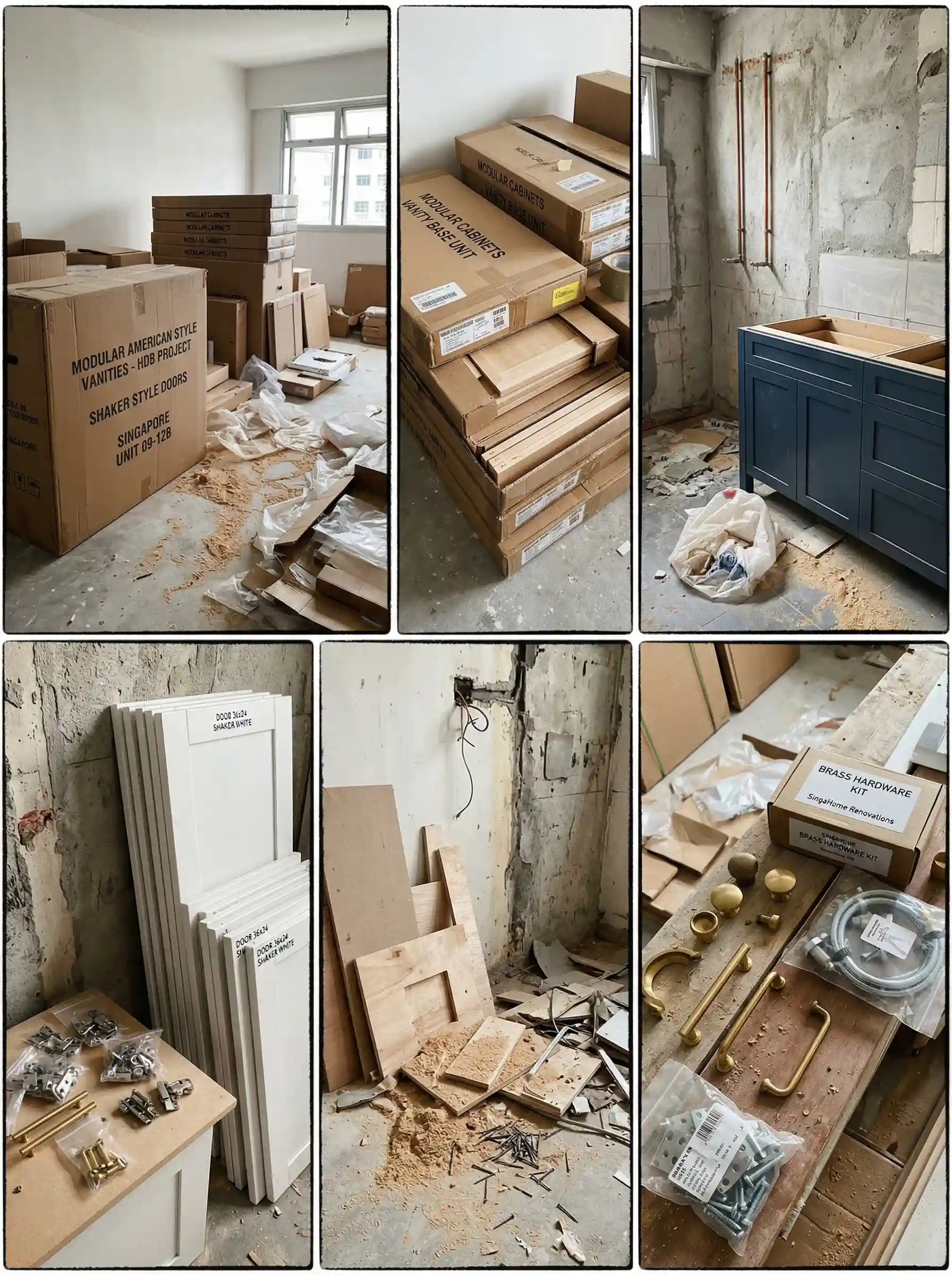 HDB Renovation Project - Modular American Style Vanities