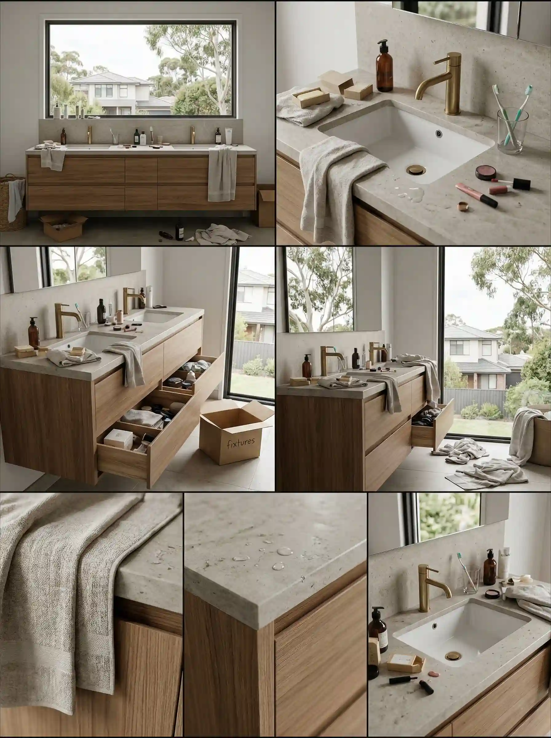 Melbourne Suburban Estate - Double Sink Vanity Portfolio