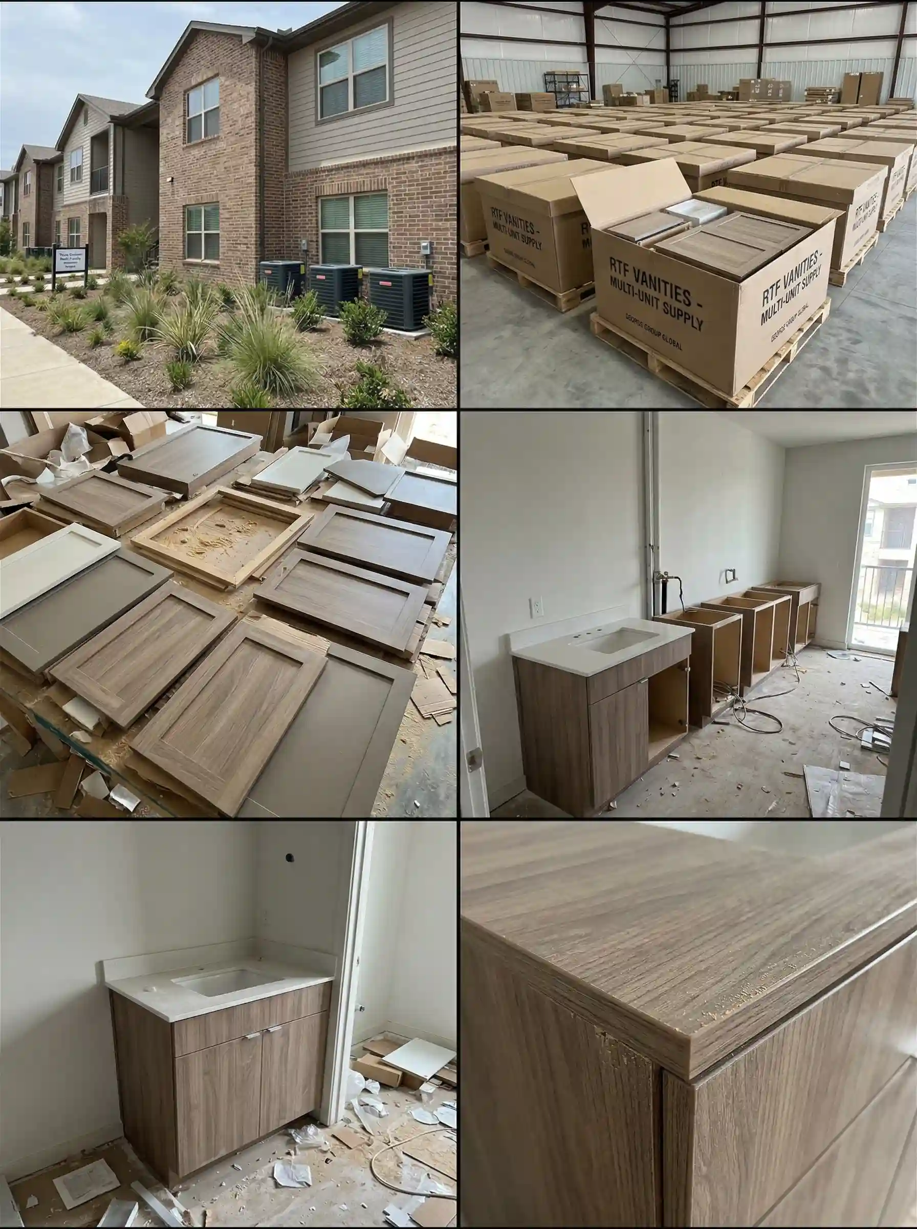 Texas Multi-Family Housing - Rigid Thermofoil (RTF) Vanities