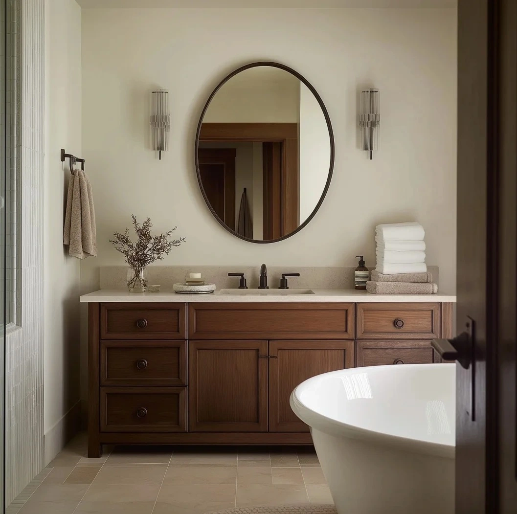 High-end American style vanity project overseas