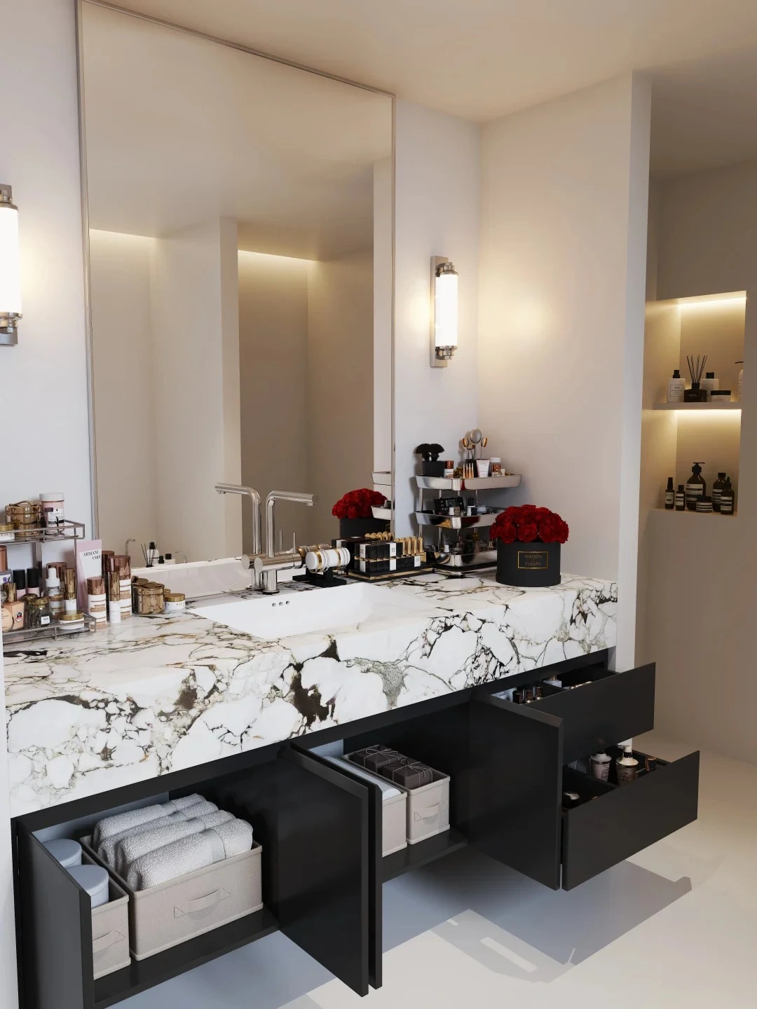 High-End Custom Modern Vanity Design for B2B Projects