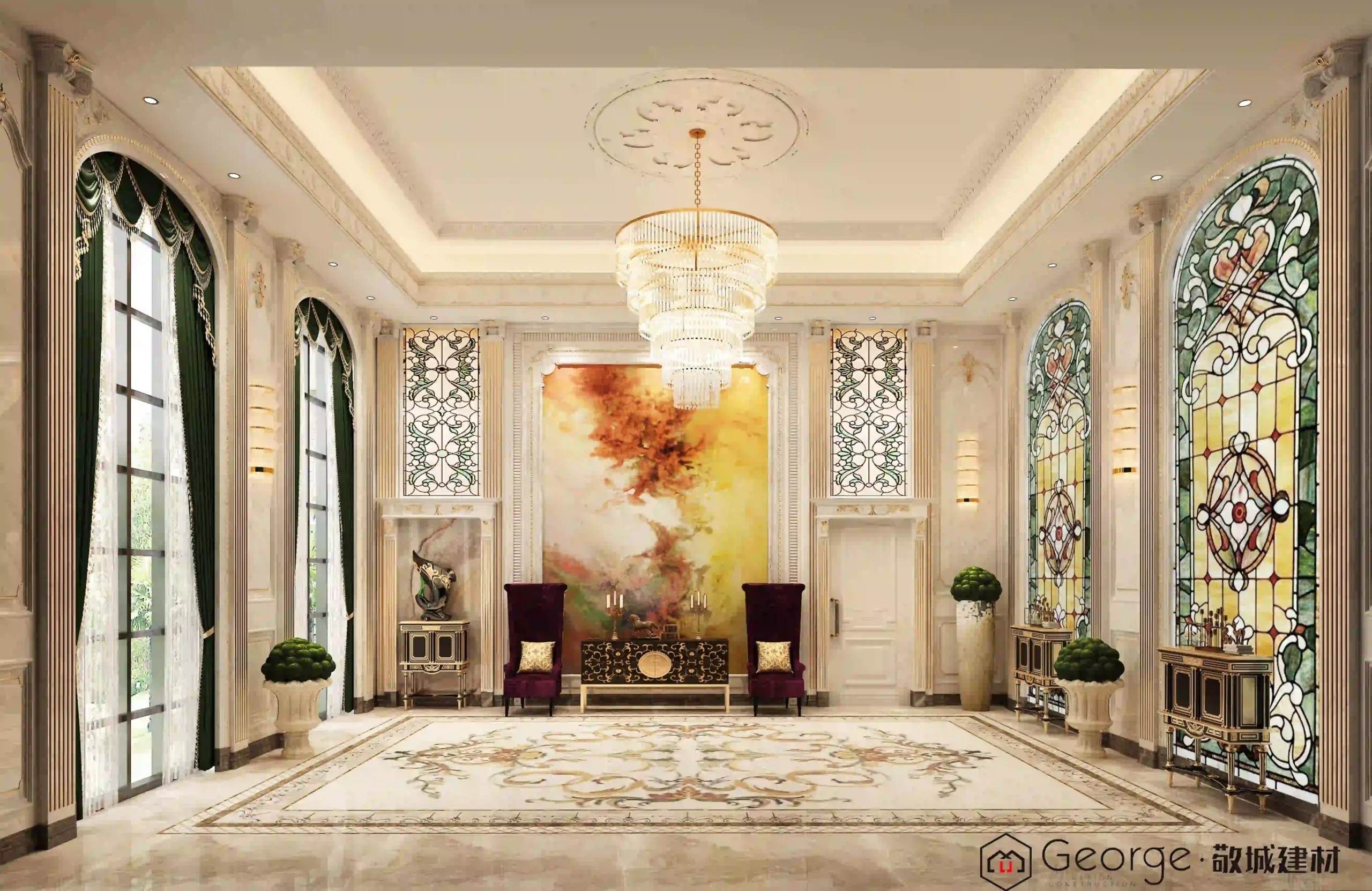 Luxury 5-Star Hotel Guestroom Floating Bathroom Vanity China Project in Dubai