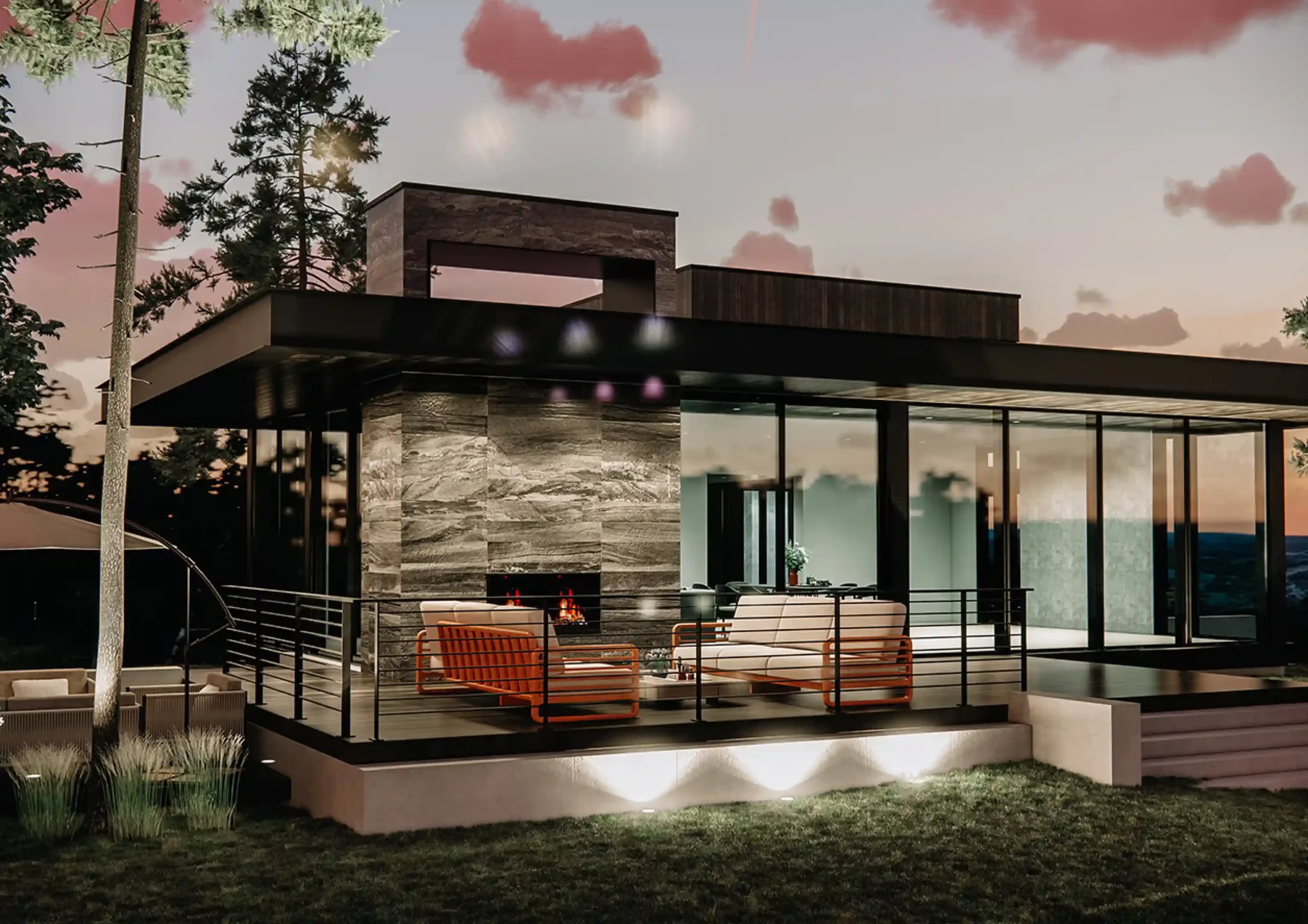 Commercial Office Heavy-Duty Double Sink Floating Vanity in USA