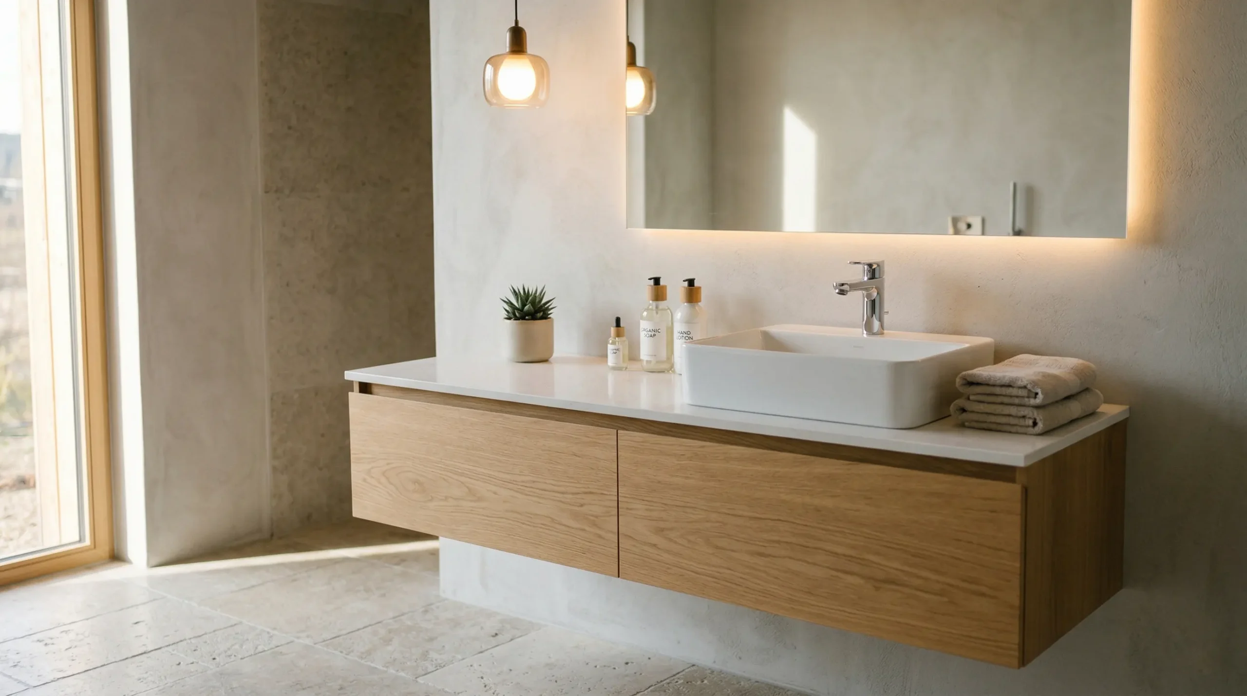 High-End custom bathroom vanity for luxury hotel and resort projects by Georgebuildshop