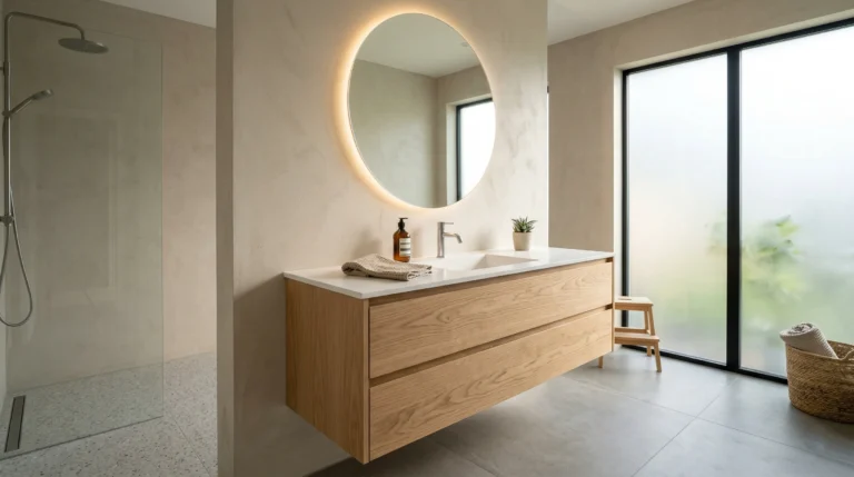 Floating Bathroom Vanity China for Hotels, Resorts & Apartment Projects