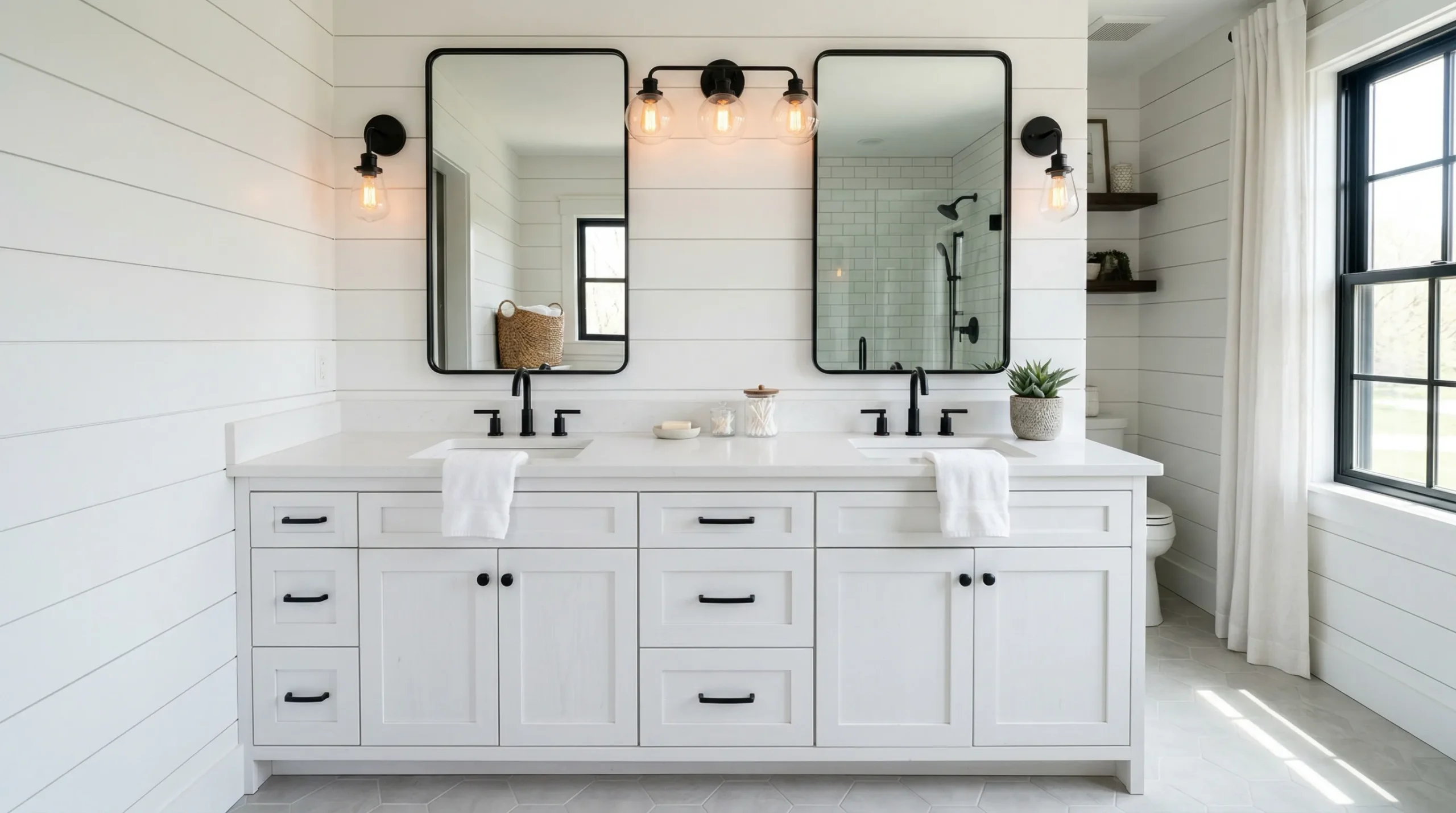 Timeless Shaker style American bathroom vanity for multi-family projects by George