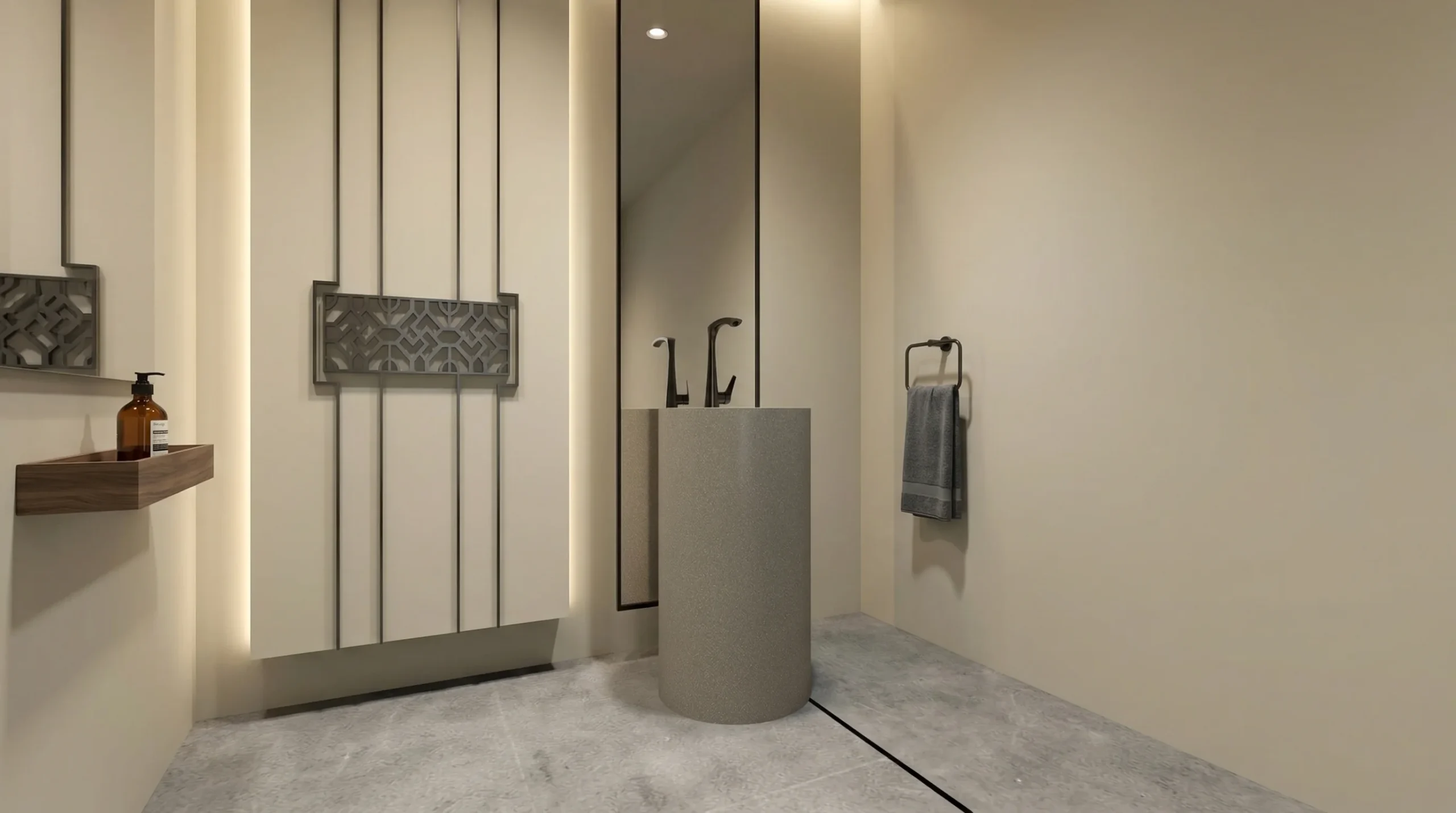 Ultra modern pedestal sinks with sleek design for apartments