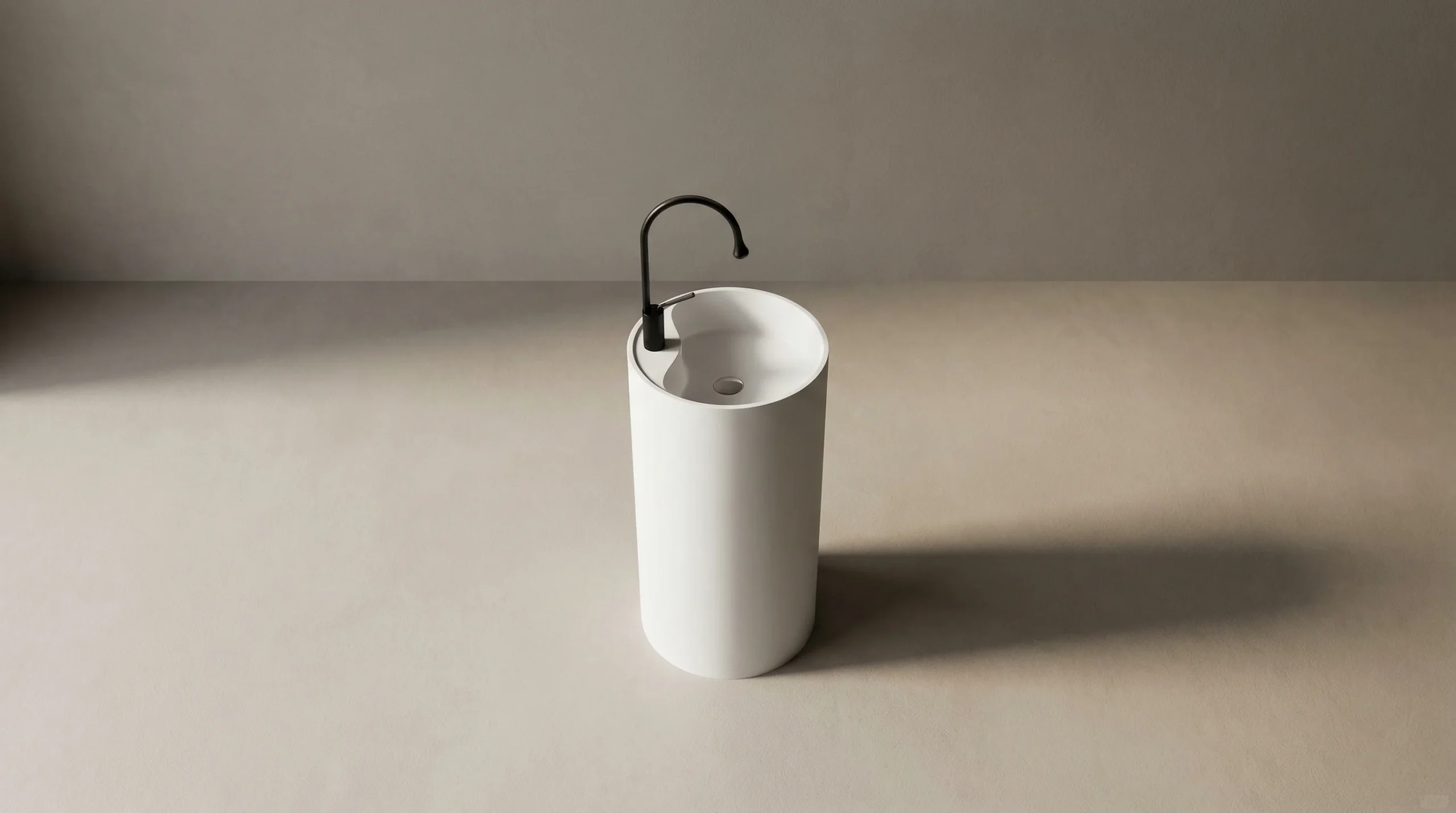 Wholesale ceramic pedestal sinks manufactured for large hotel developments