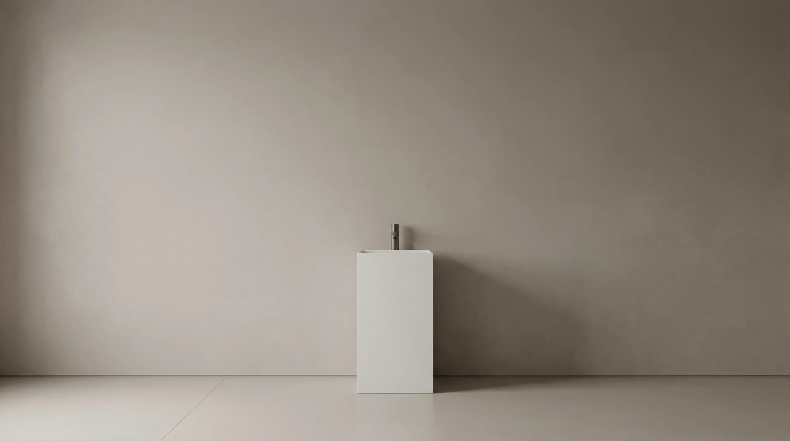 Durable white porcelain pedestal sink for high-traffic hotel bathrooms