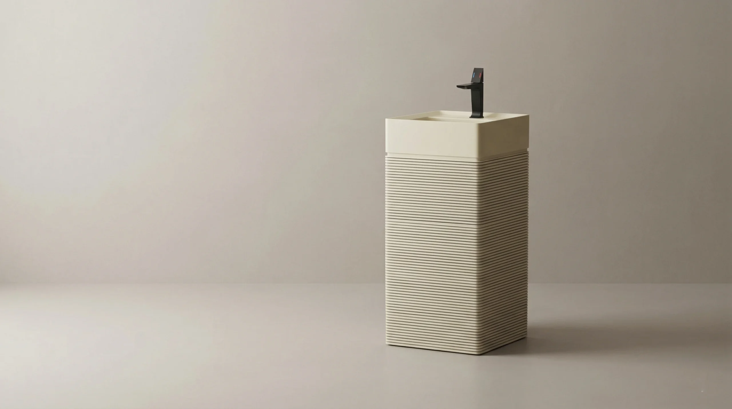 Luxury commercial pedestal sinks tailored for high-end hotel suites