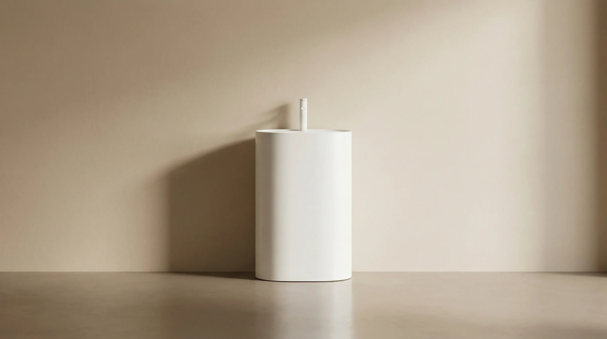 Durable heavy-duty hotel pedestal sink collection for high-traffic bathrooms