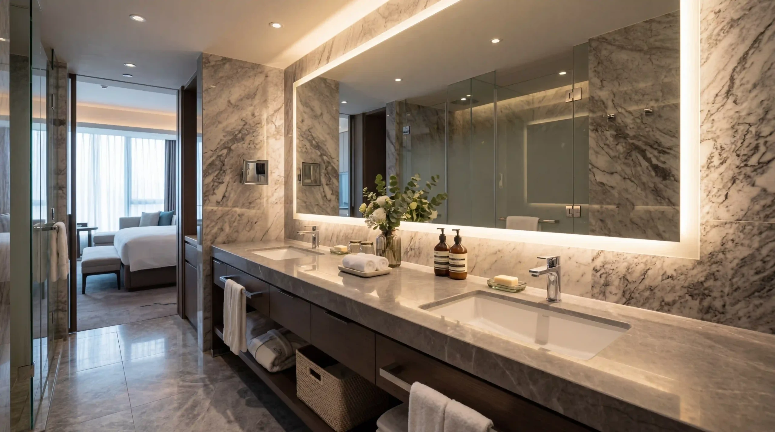 Commercial Bathroom Vanity for Hotels and High-Traffic Projects