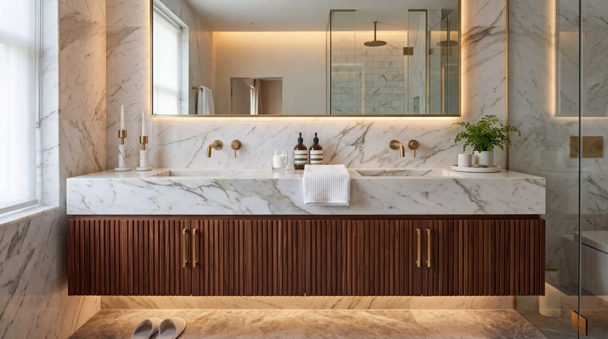 Custom Hotel Bathroom Cabinet with Bespoke Design Configurations