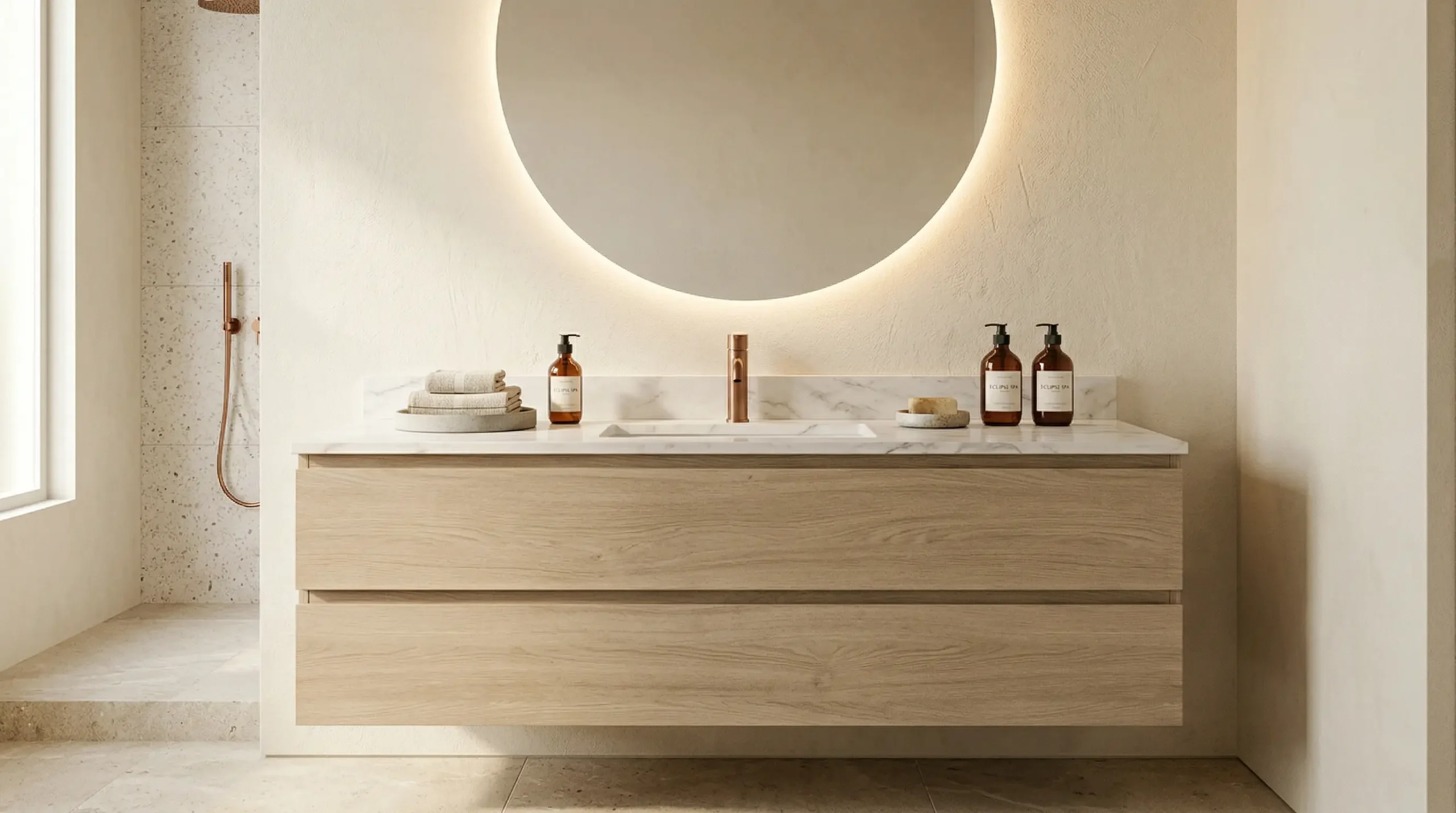 Advanced waterproof material for bathroom cabinets preventing swelling