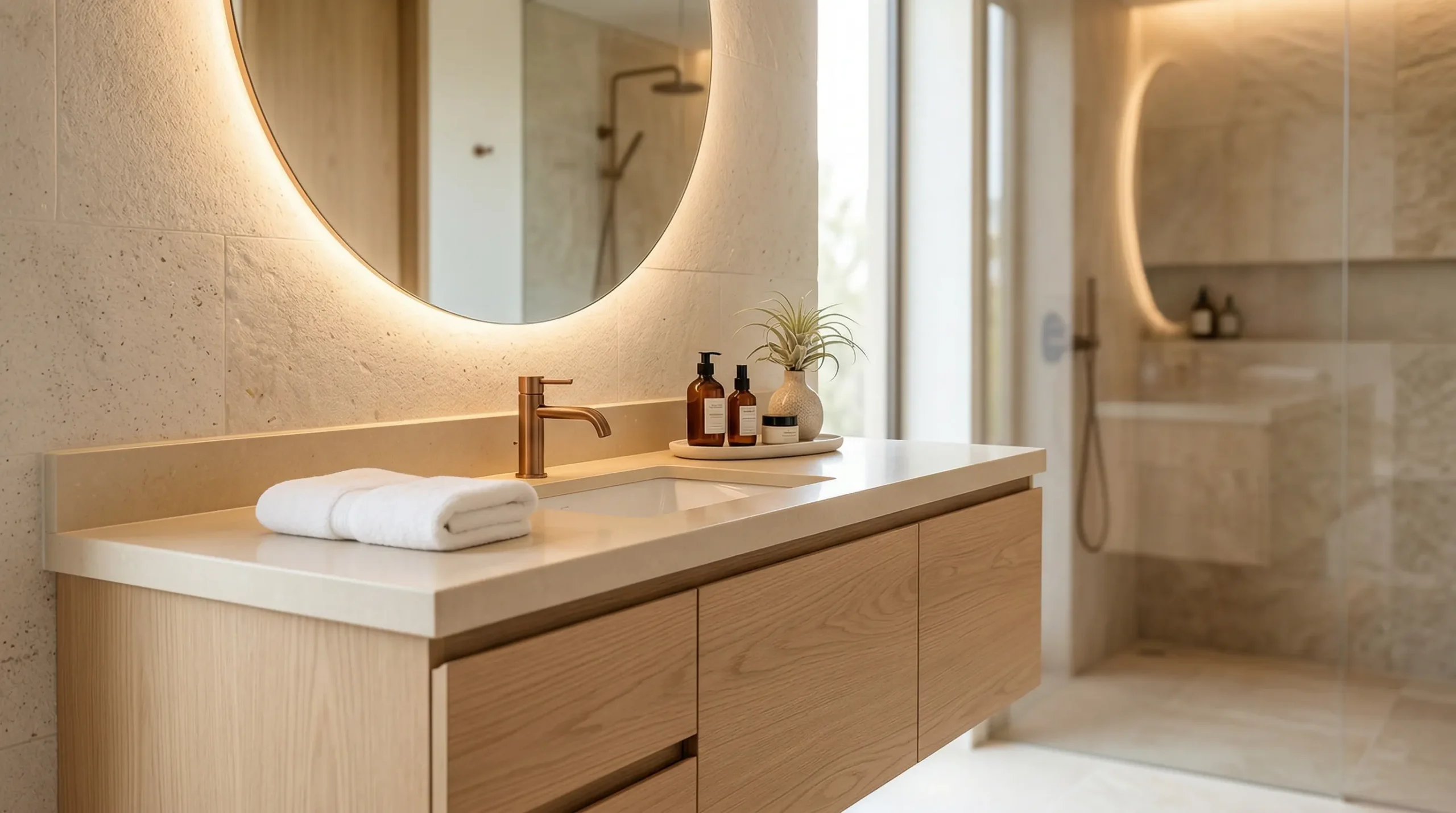 Apartment Floating Bathroom Vanity for modern multifamily projects