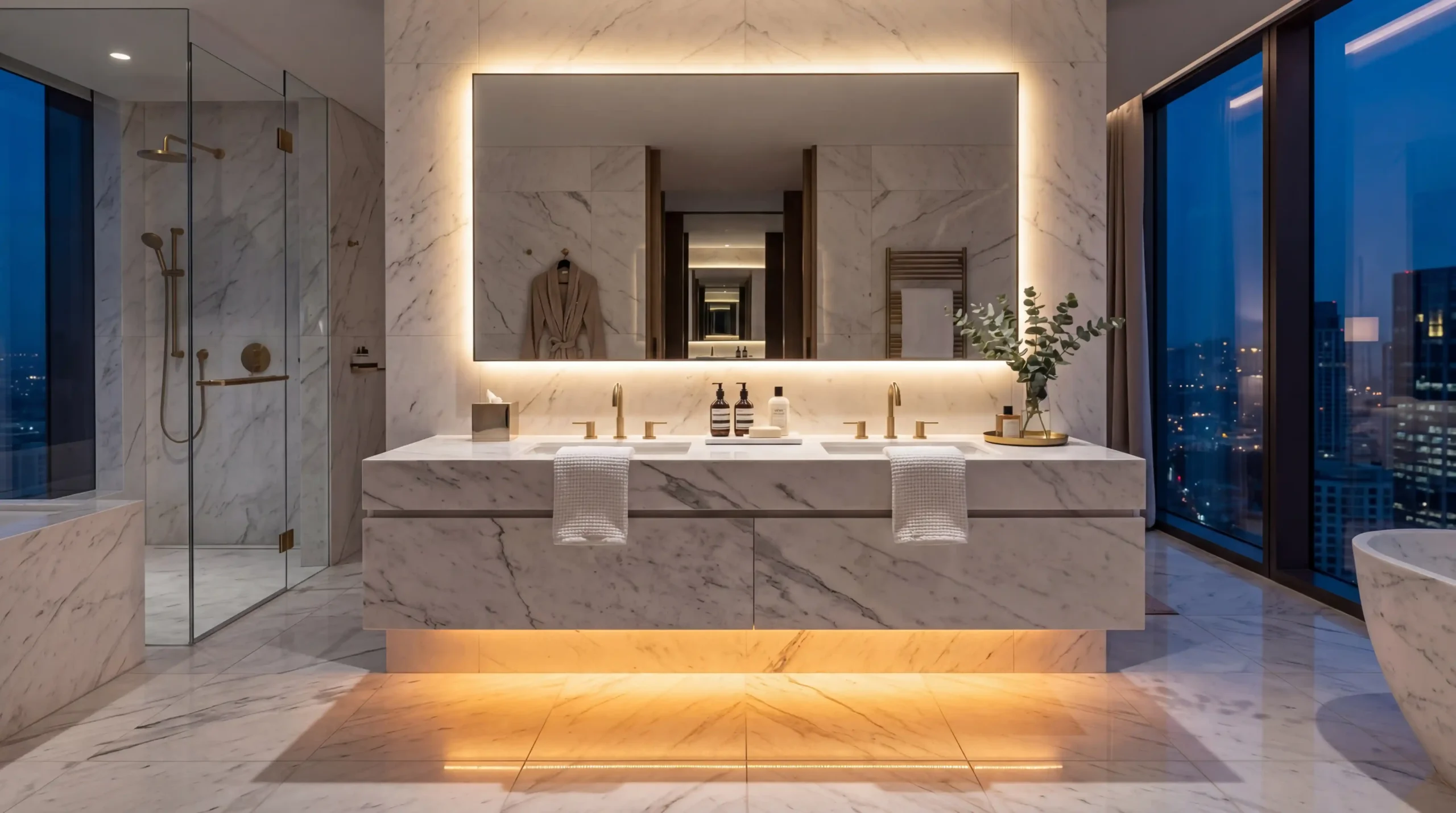 Wall Mounted Floating Bathroom Vanity for commercial projects