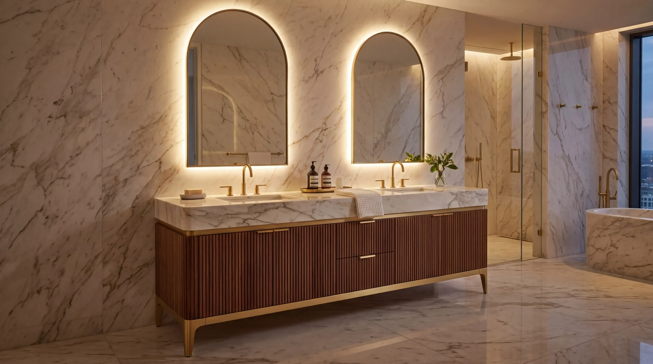 Custom Freestanding Bathroom Vanity built to project specifications