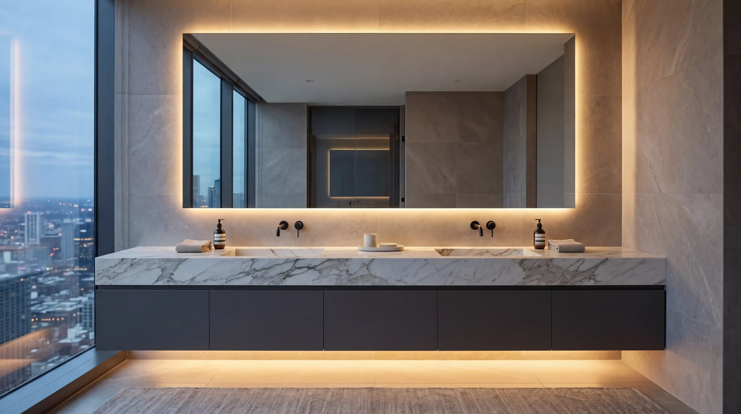 George Custom Freestanding Bathroom Vanity for commercial projects