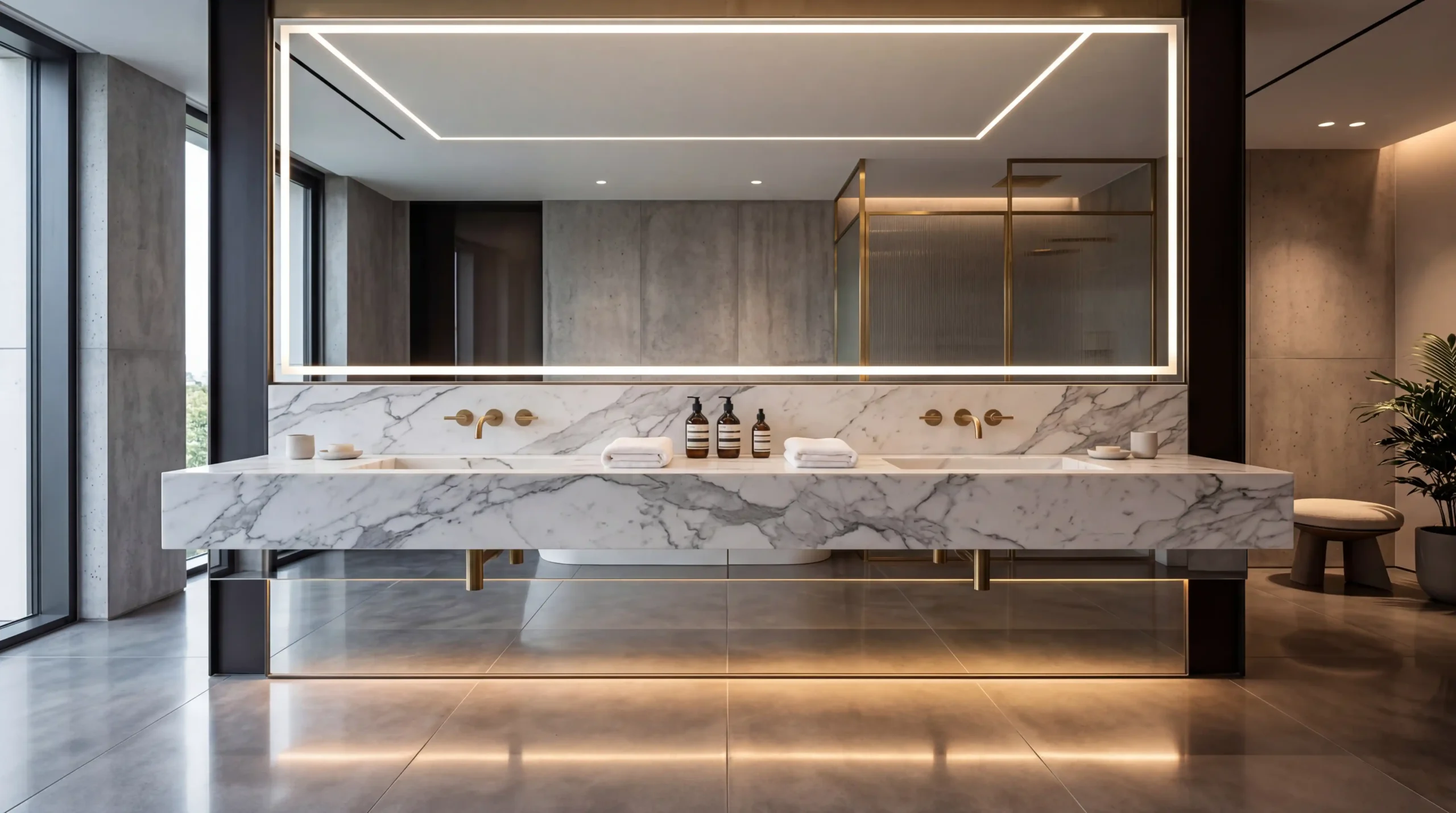 George Modern Freestanding Vanity with Storage