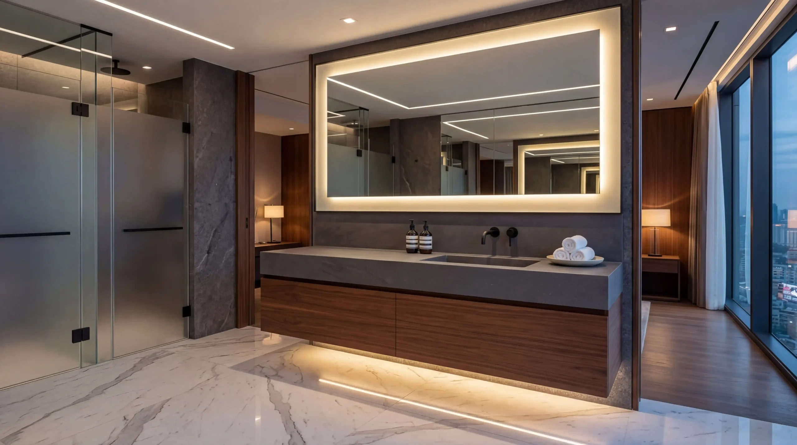 George Commercial Grade Bathroom Vanity built for high traffic